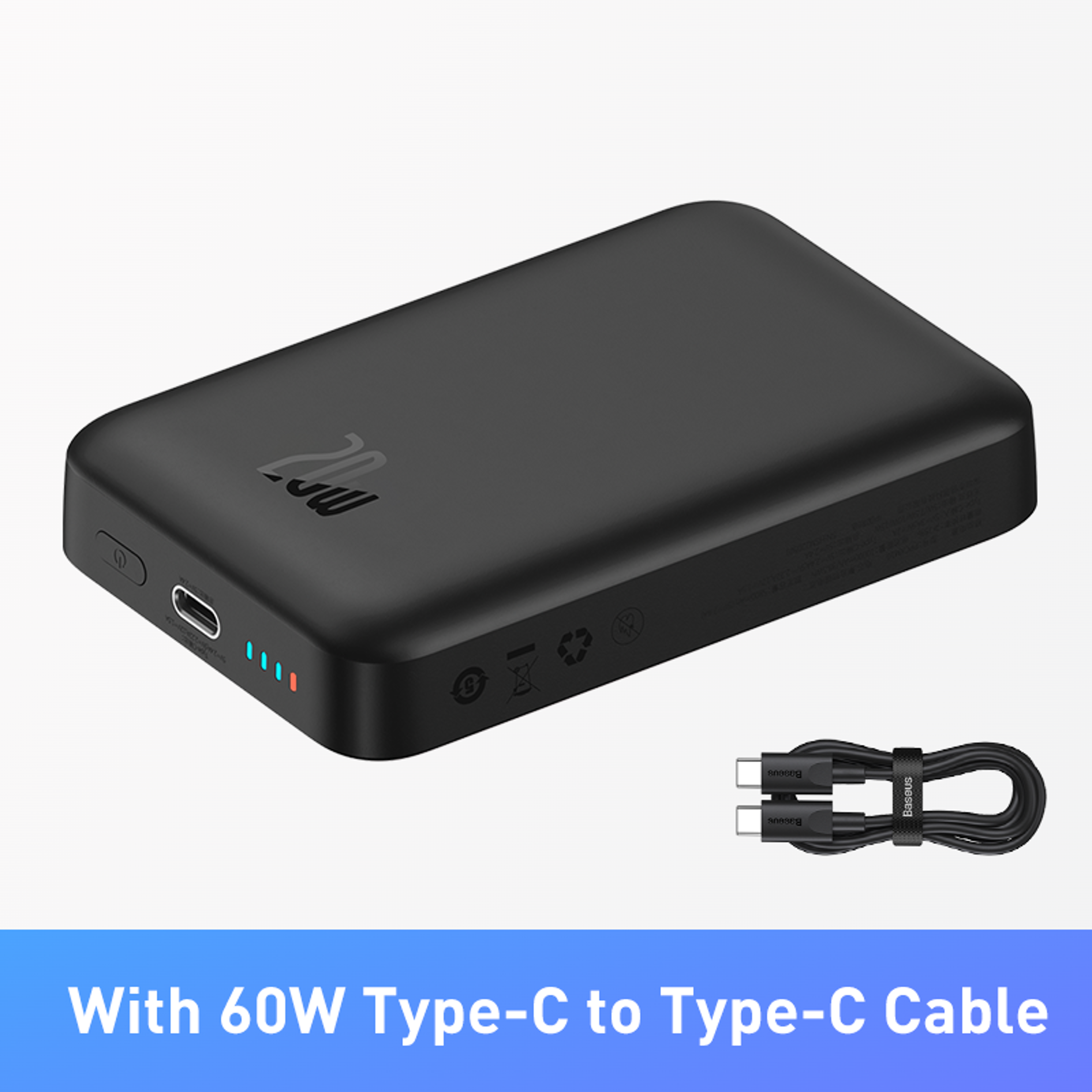Mini Power Bank  Auto Wake Magnetic Wireless Fast Charge Powerbank For Phones And On The Go Chargin 2