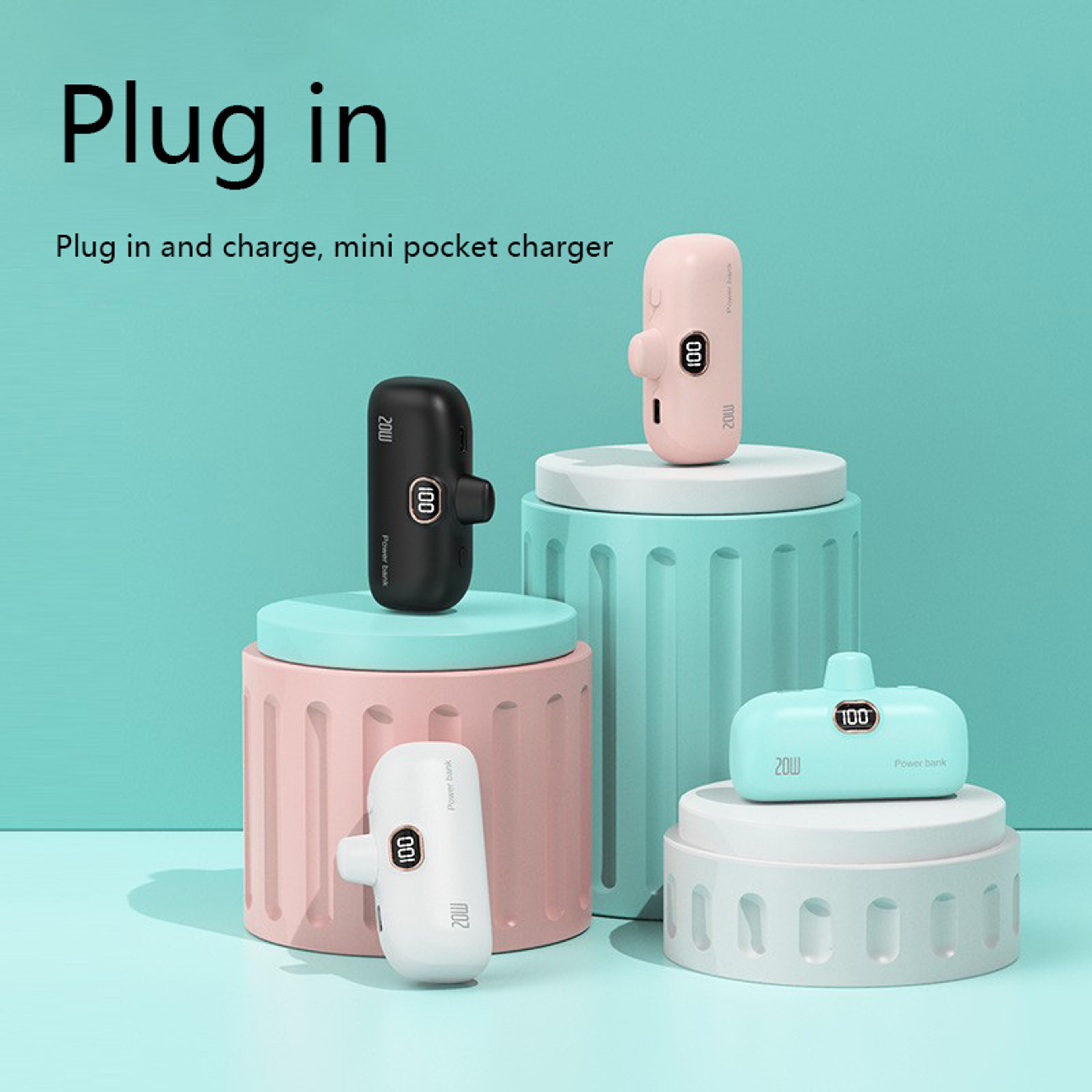 Portable Mini Mobile Power Bank, Convenient Fast Charging suitable, Compact Design for On-the-Go Use – view 3