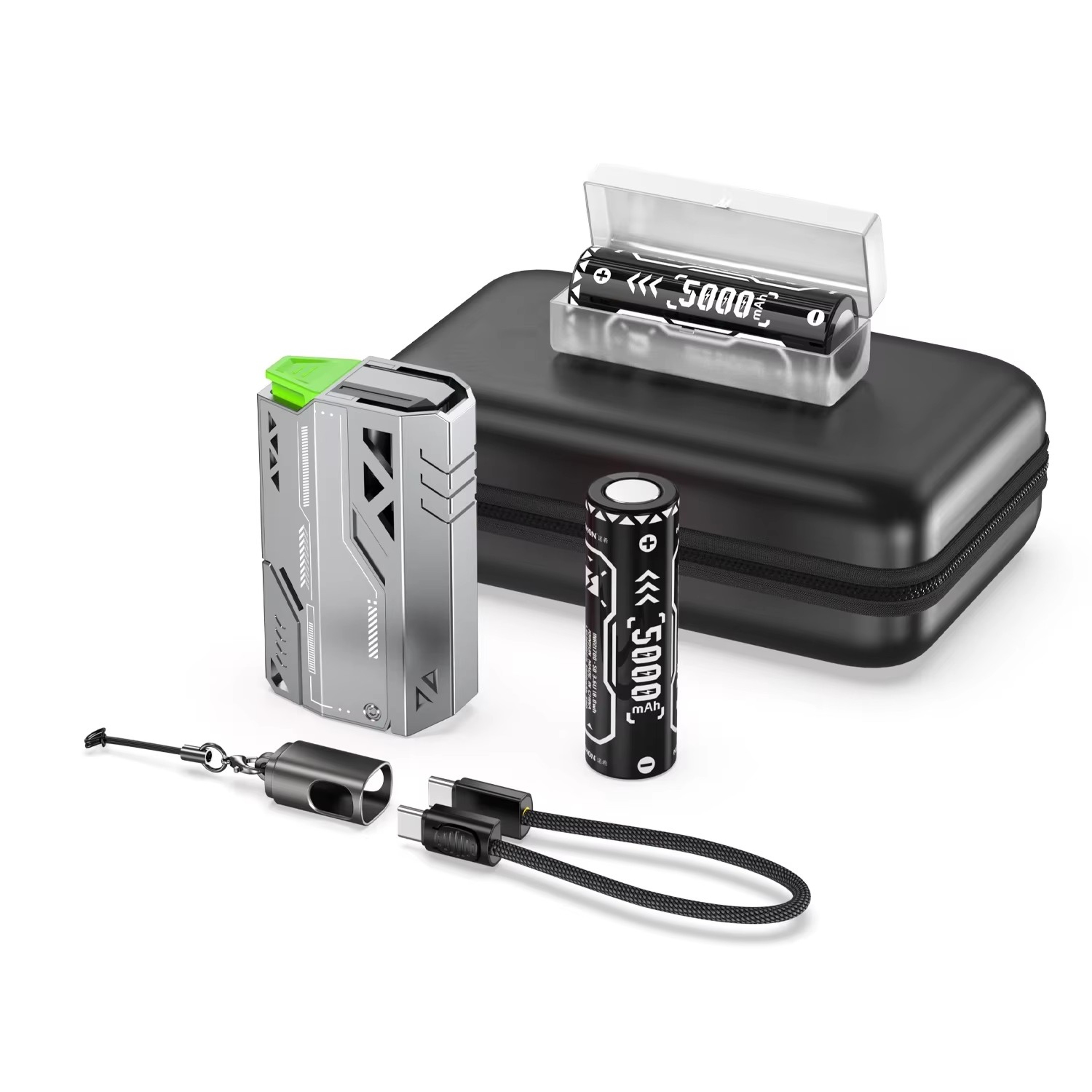 Portable Power Bank Fast Charging External Battery Removable Replaceable Battery Pack 0