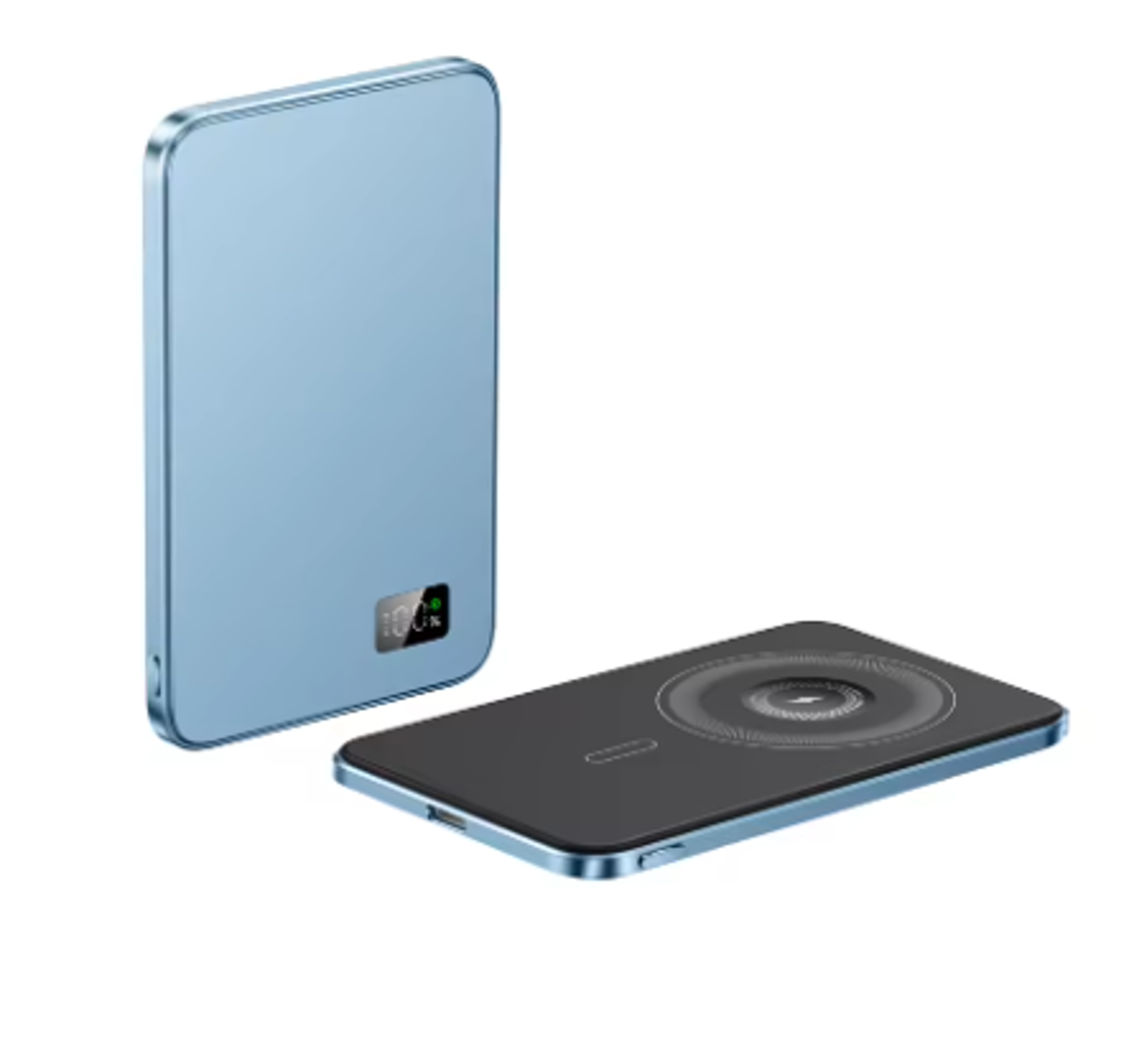 Magnetic Power Bank Wireless New Ultra Thin Alloy Powerbank Fast Charger Backup Battery For Magsafe 0