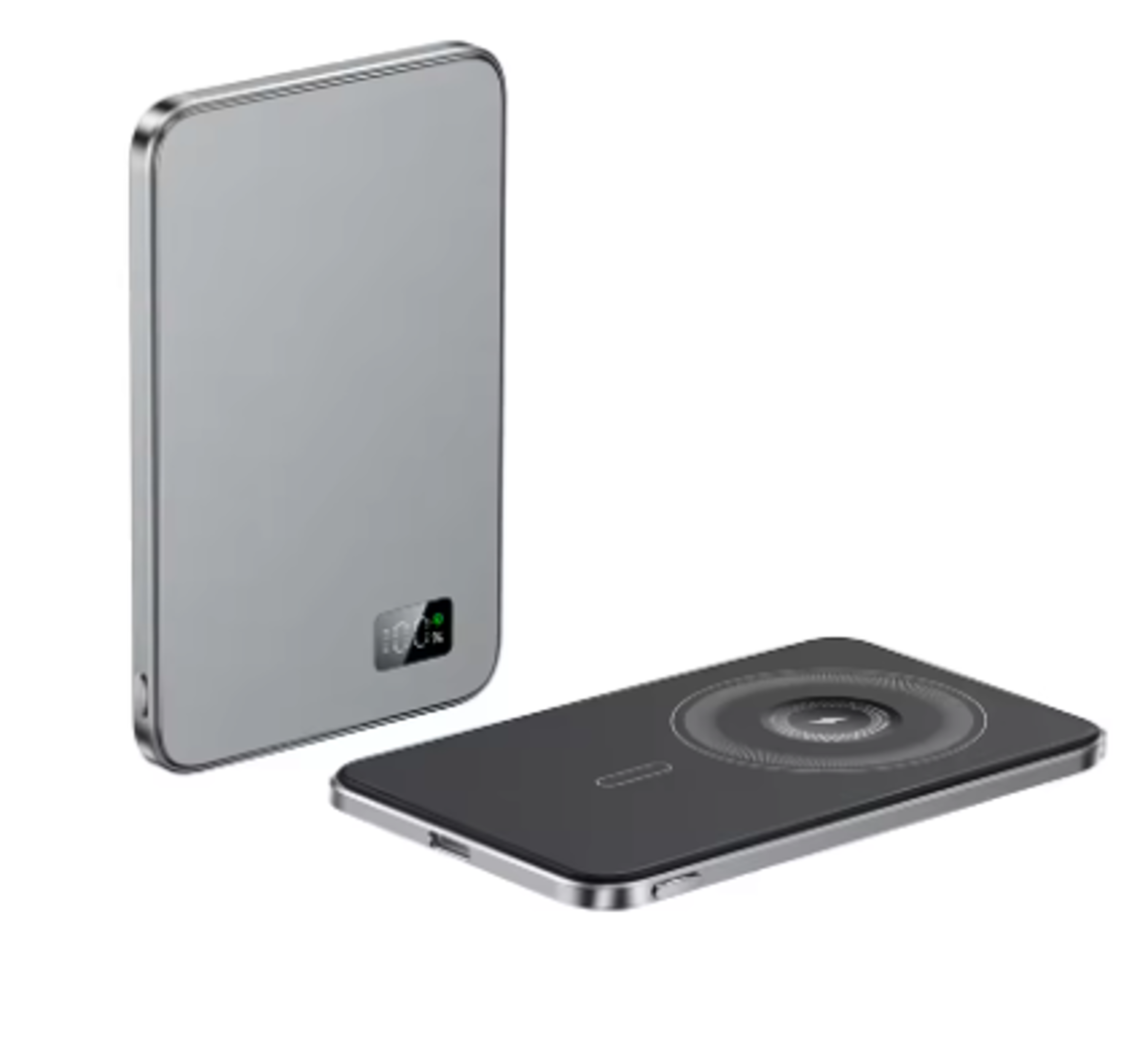 Magnetic Power Bank Wireless New Ultra Thin Alloy Powerbank Fast Charger Backup Battery For Magsafe 1