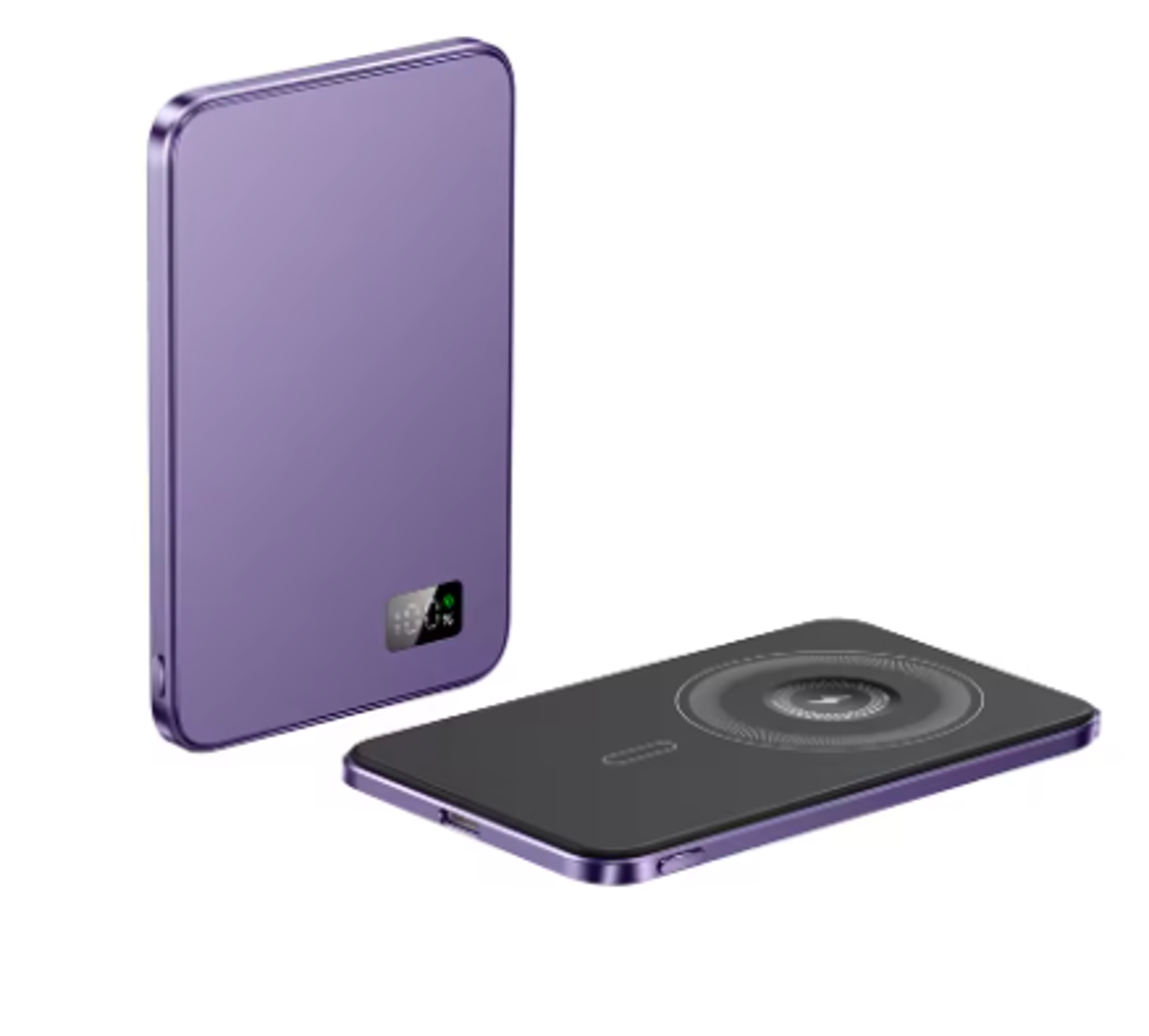 Magnetic Power Bank Wireless New Ultra Thin Alloy Powerbank Fast Charger Backup Battery For Magsafe 2