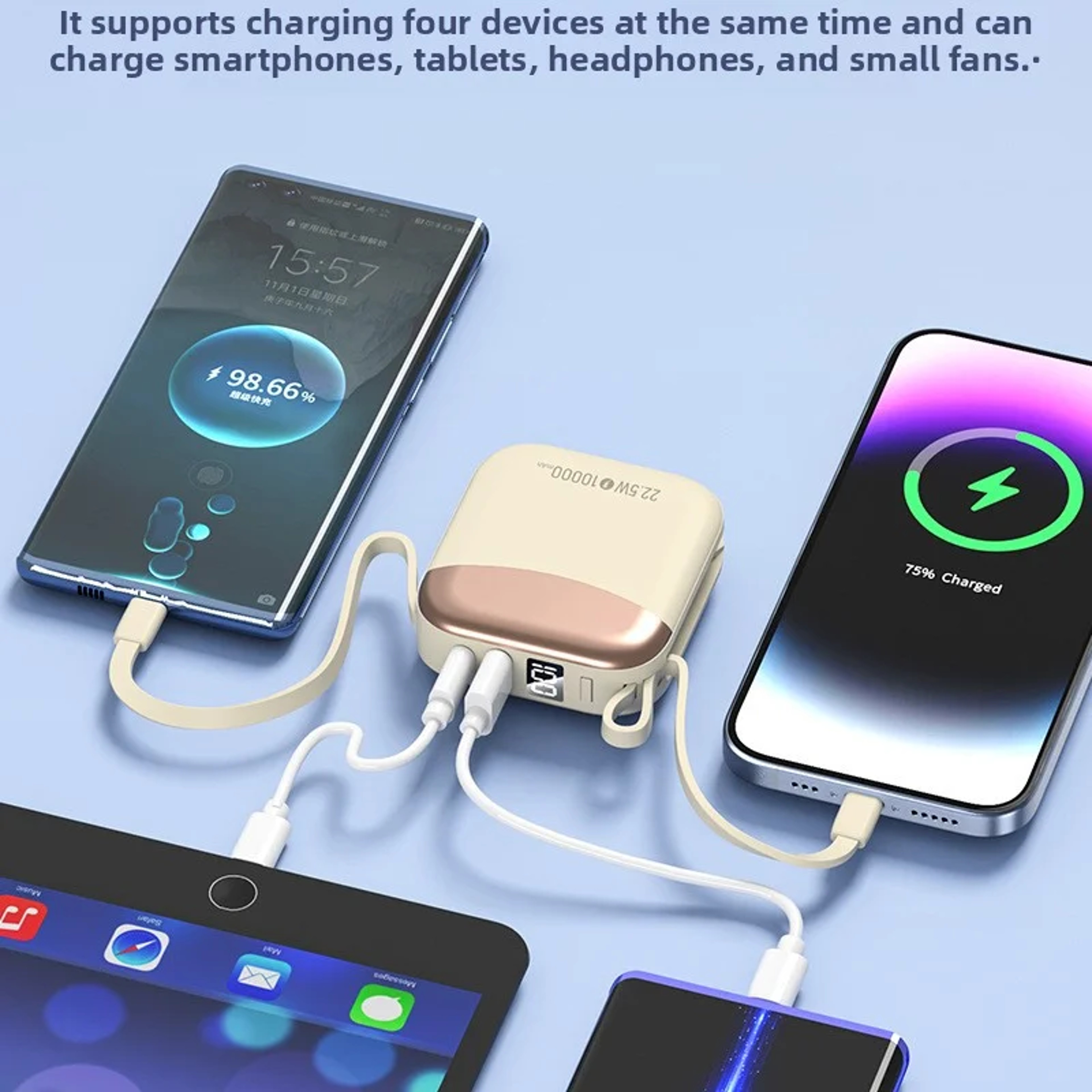 Mini Power Bank Fast ChargePowerbank External Battery For IPhone Xiaomi Huawei Samsung 5