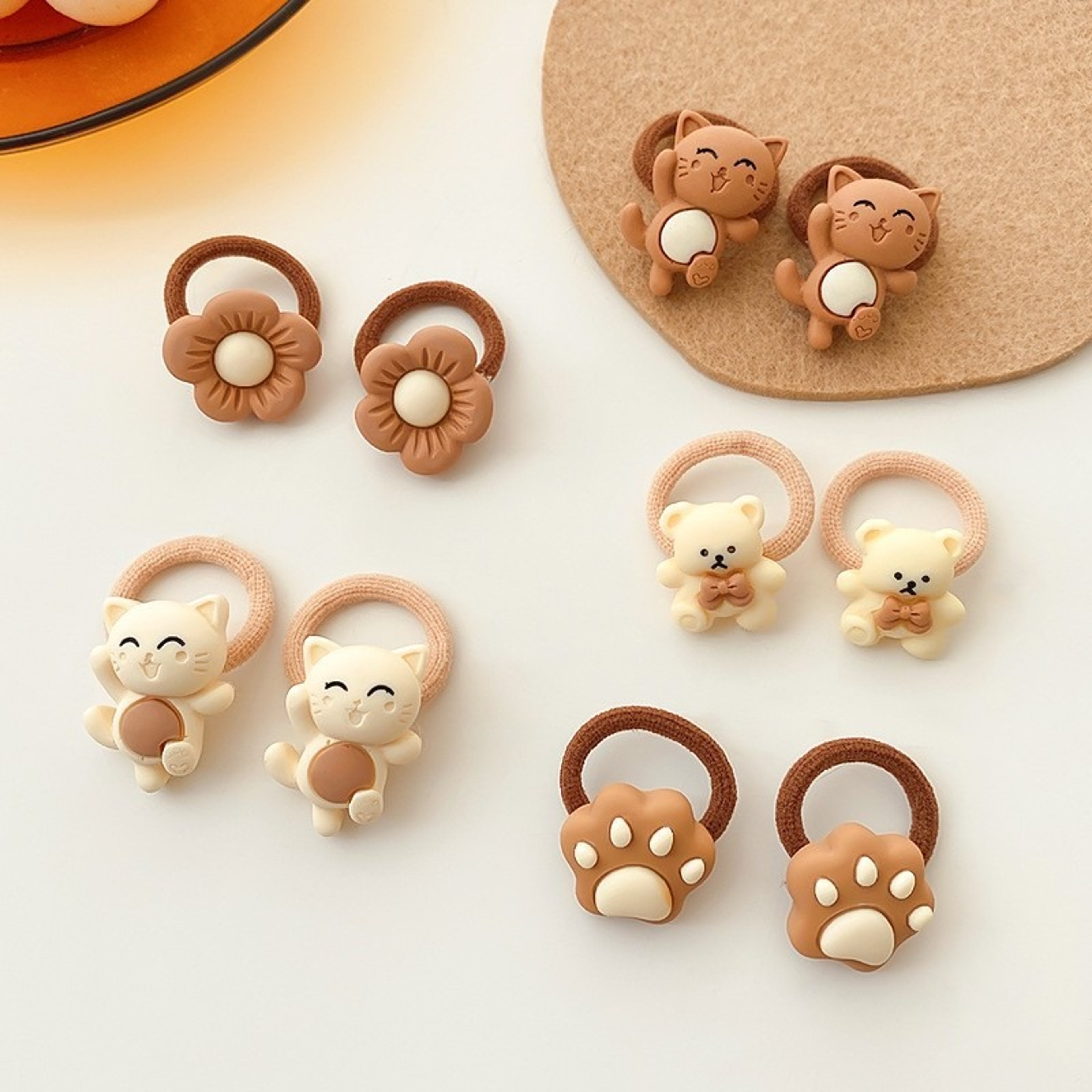 Cute Kawaii Cartoon Baby Scrunchies Girls Kids Hair Accessories Small Elastic Rubber Bands For Chil 4