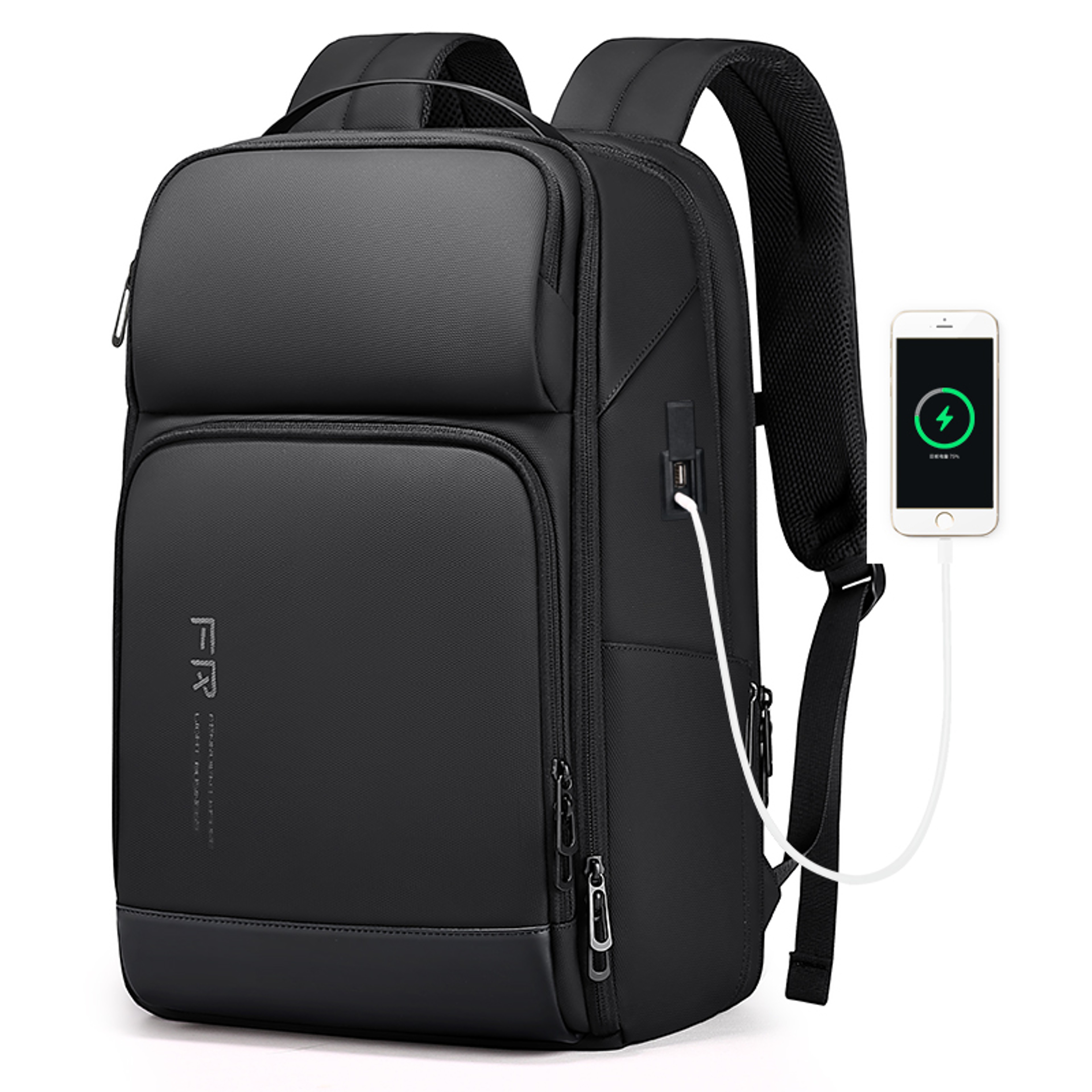 USB Charging Backpack For Men Waterproof Business Backpack Laptop Fit Travel Backpack Large Capacit 0