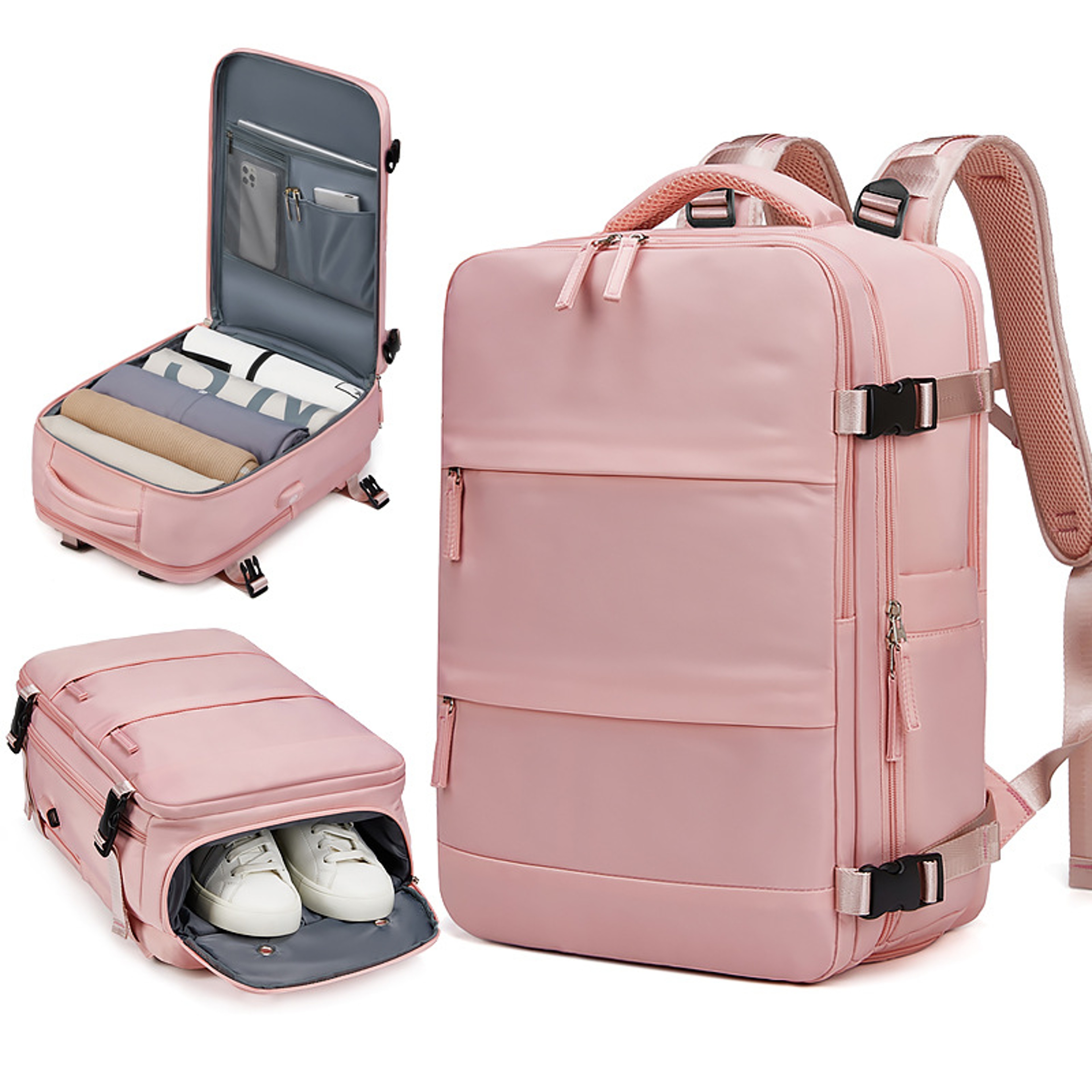 Multilayer Womens Backpack Large Capacity Travel Bag With Shoe Storage Waterproof And Dry Wet Separ 0