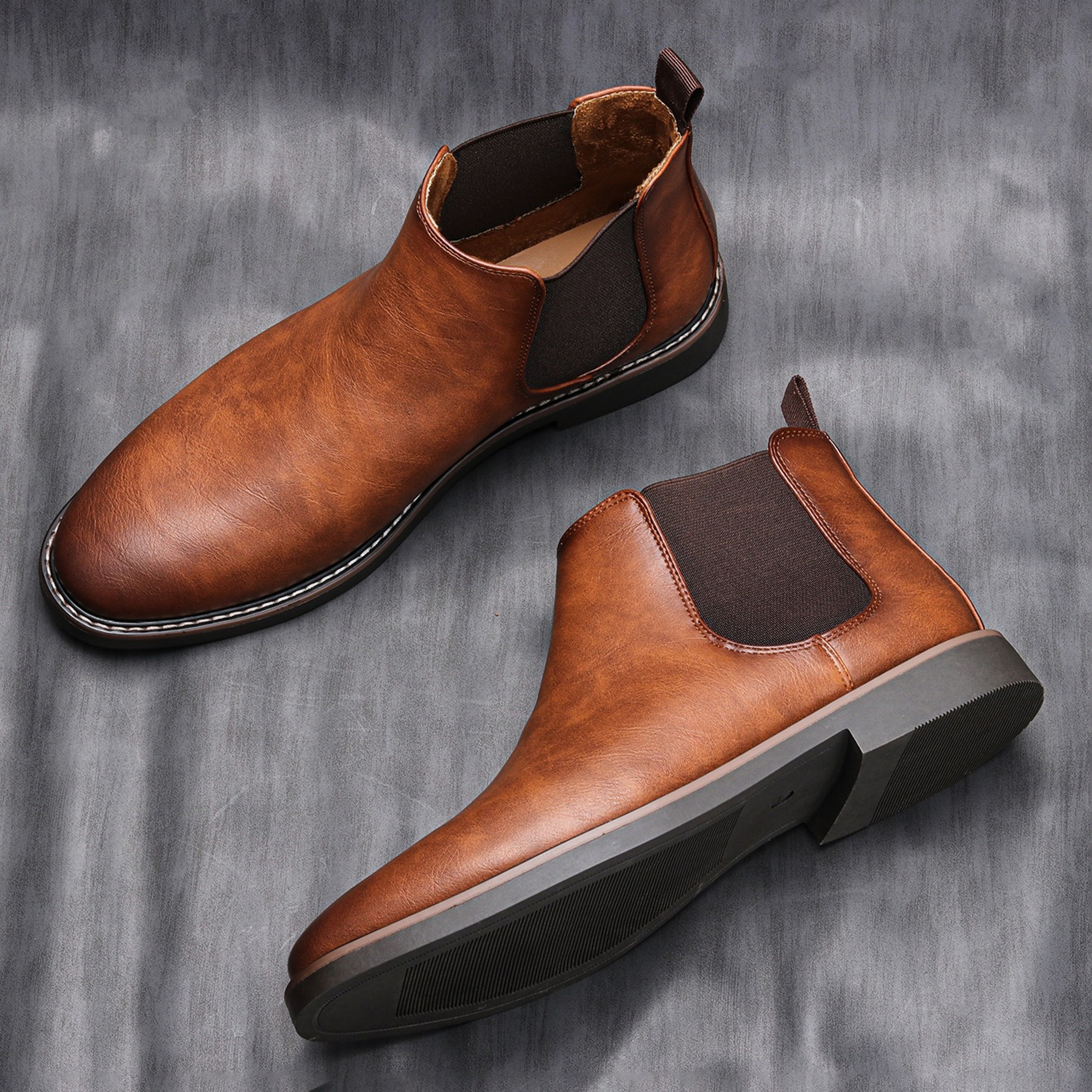 4046 Men Chelsea Boots Brand Retro Comfortable Fashion Men Boots 3