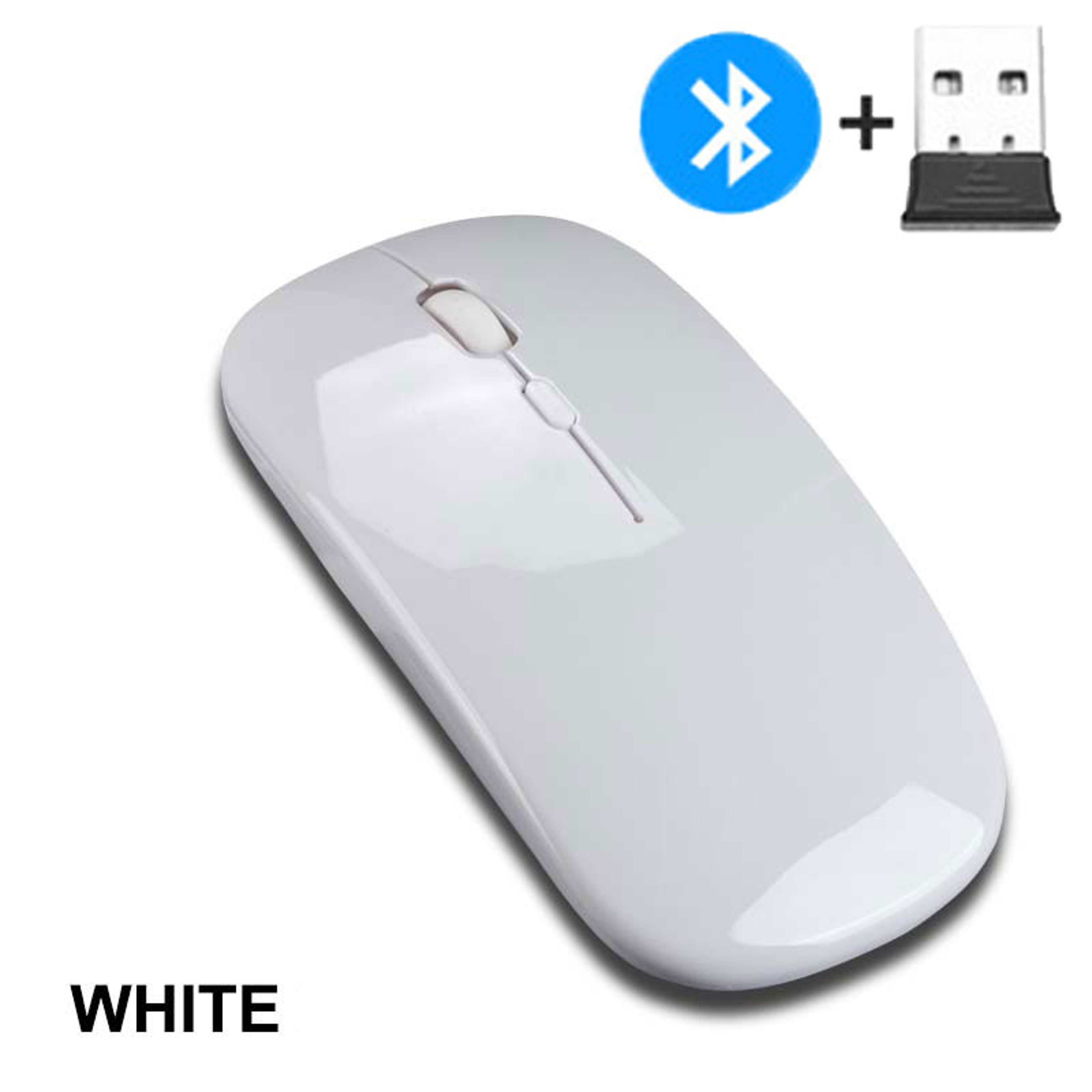 Ultra Thin Wireless Mouse For Laptop And Tablet Bluetooth  Mice Battery Version 6