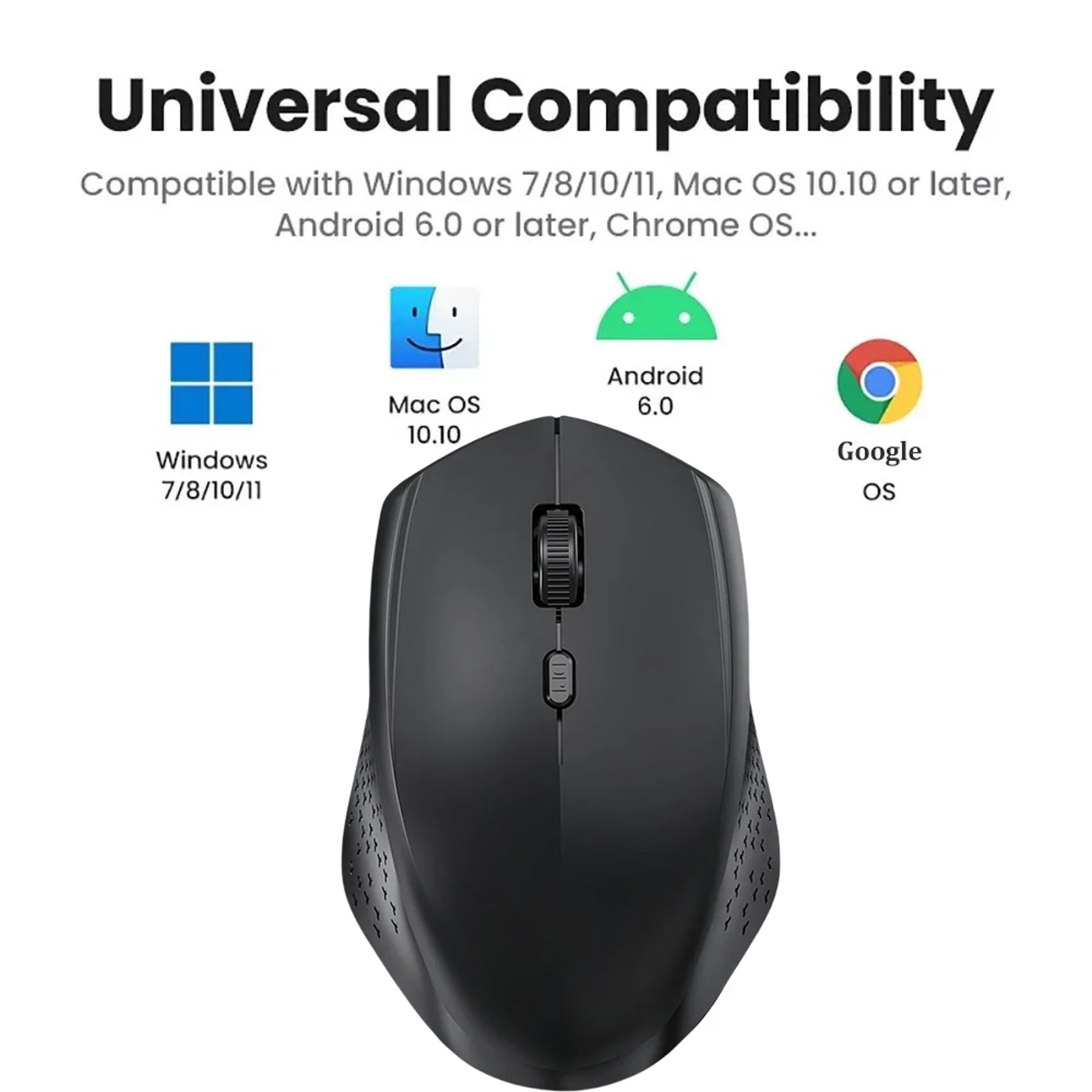 Gaming Wireless Mouse Silent Click Office Mouse Rechargeable Optical Mice For PC Laptop 6