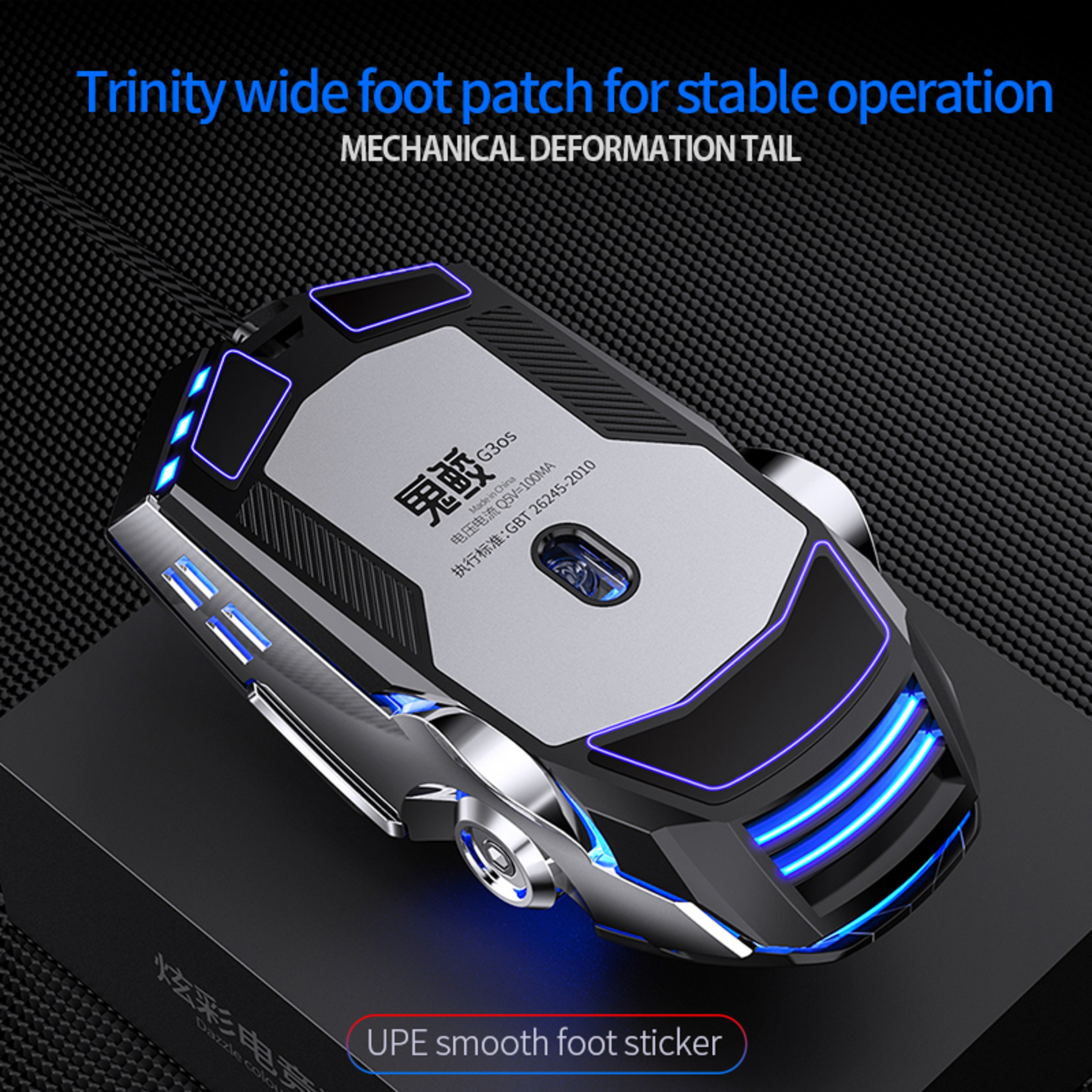 Ergonomic Wired Mouse For PC Wired Silent Gaming Mouse LED Backlit USB Optical Laptop Games Mice 2