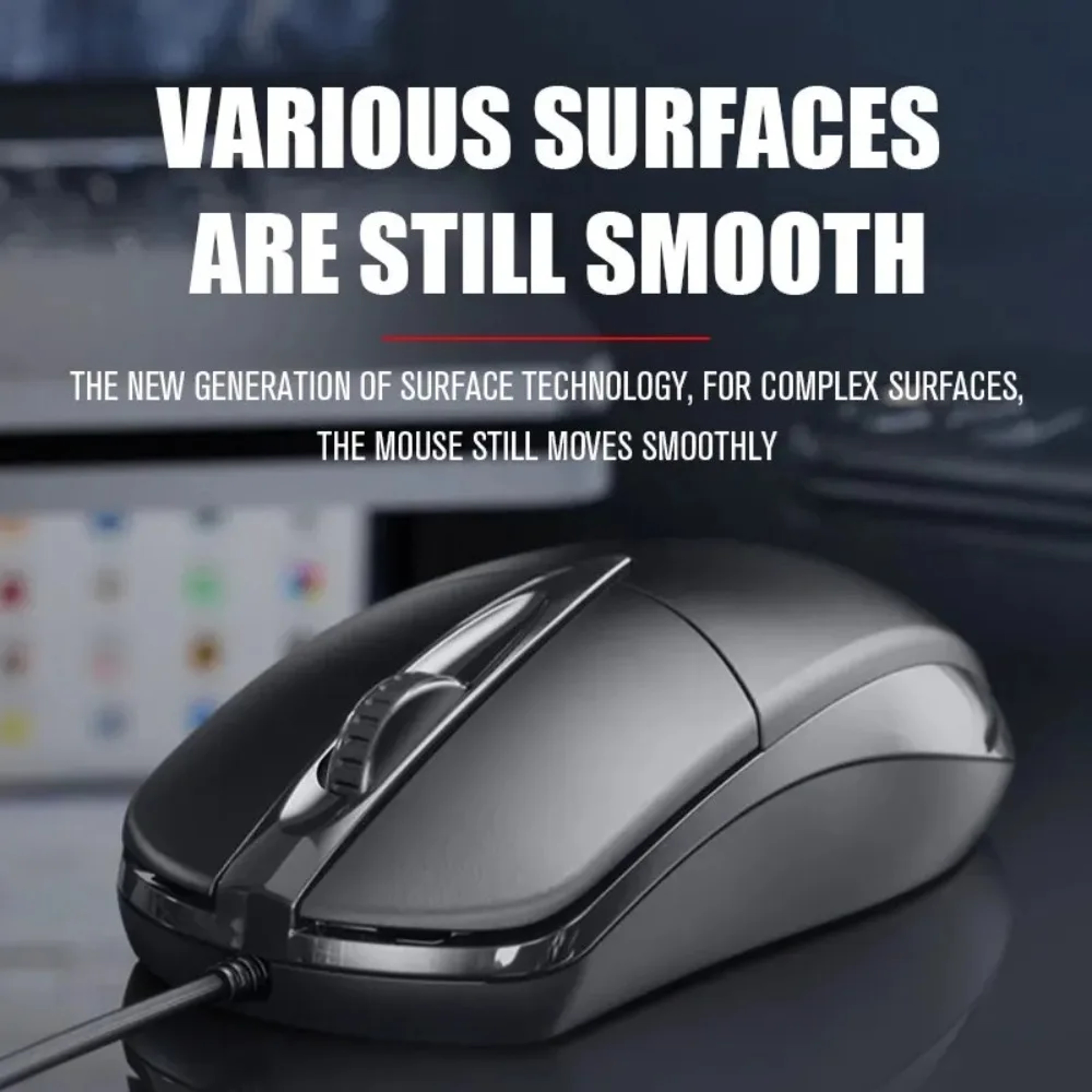 Laptop Home Office Mouse USB Optical Wired Mouse Game Mause Anti Slip Roller Computer Accessories 1