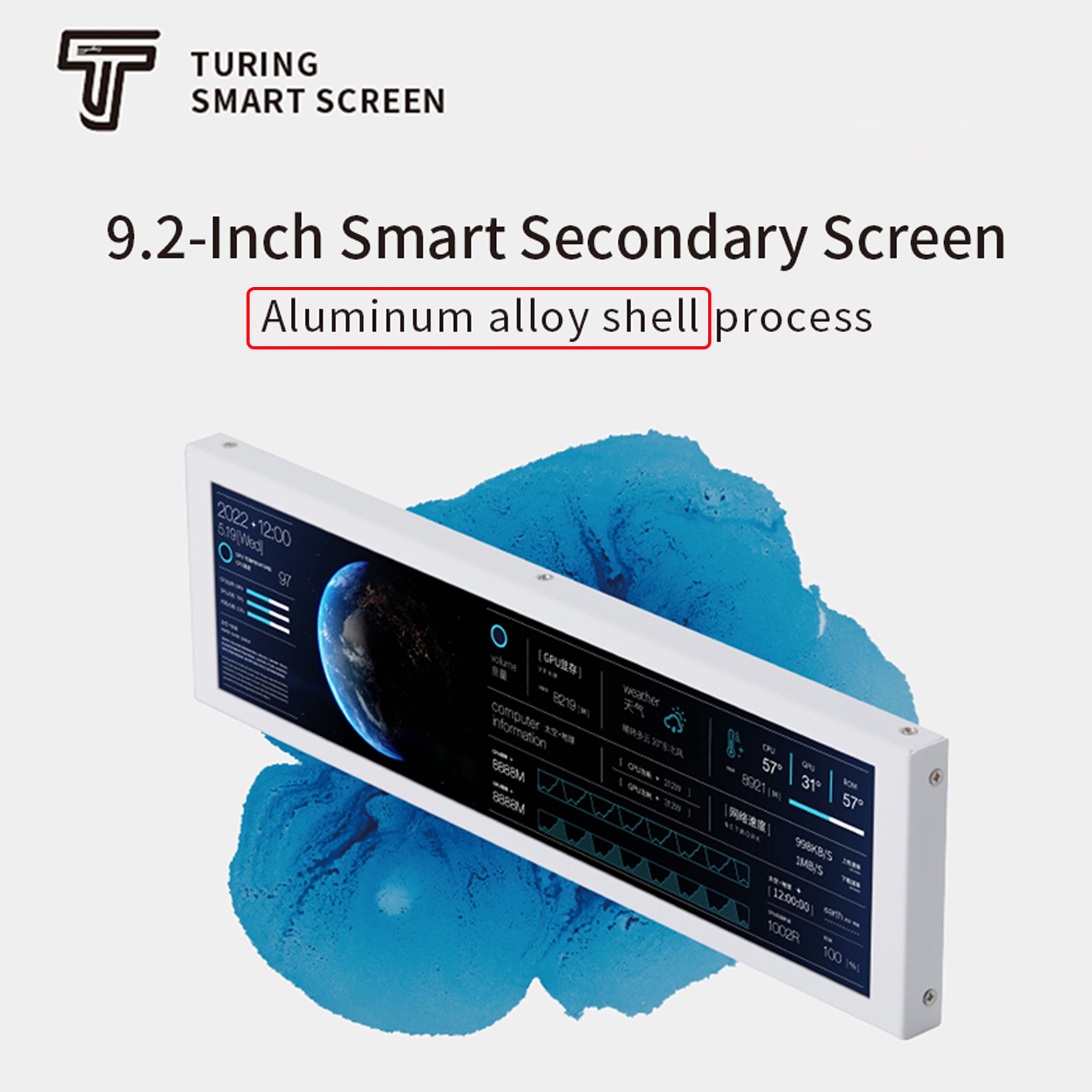 USB Secondary Screen IPS LCD TypeC Display For Computer Chassis Monitor For CPU RAM GPU HDD  FPS In 2