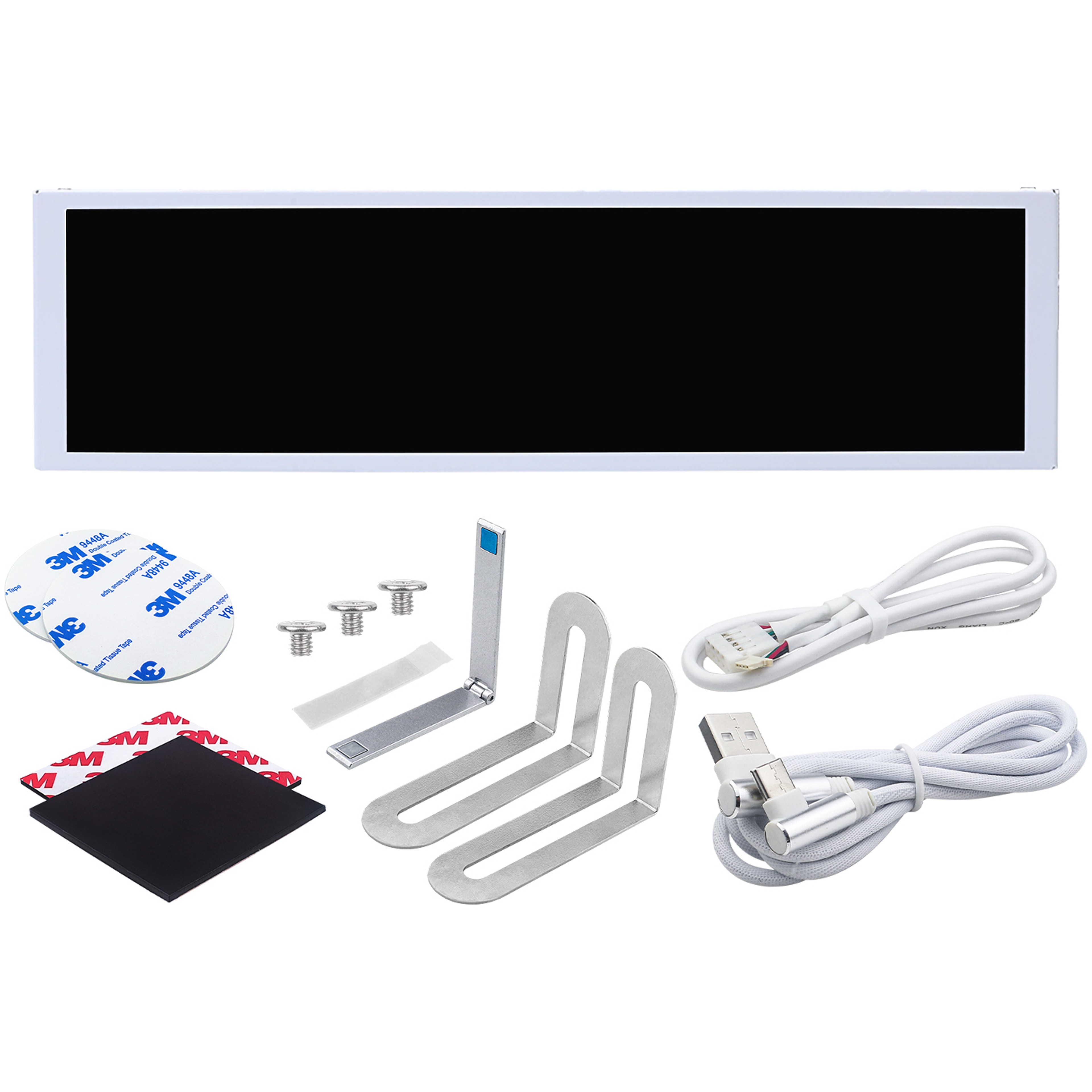 USB Secondary Screen IPS LCD TypeC Display For Computer Chassis Monitor For CPU RAM GPU HDD  FPS In 1
