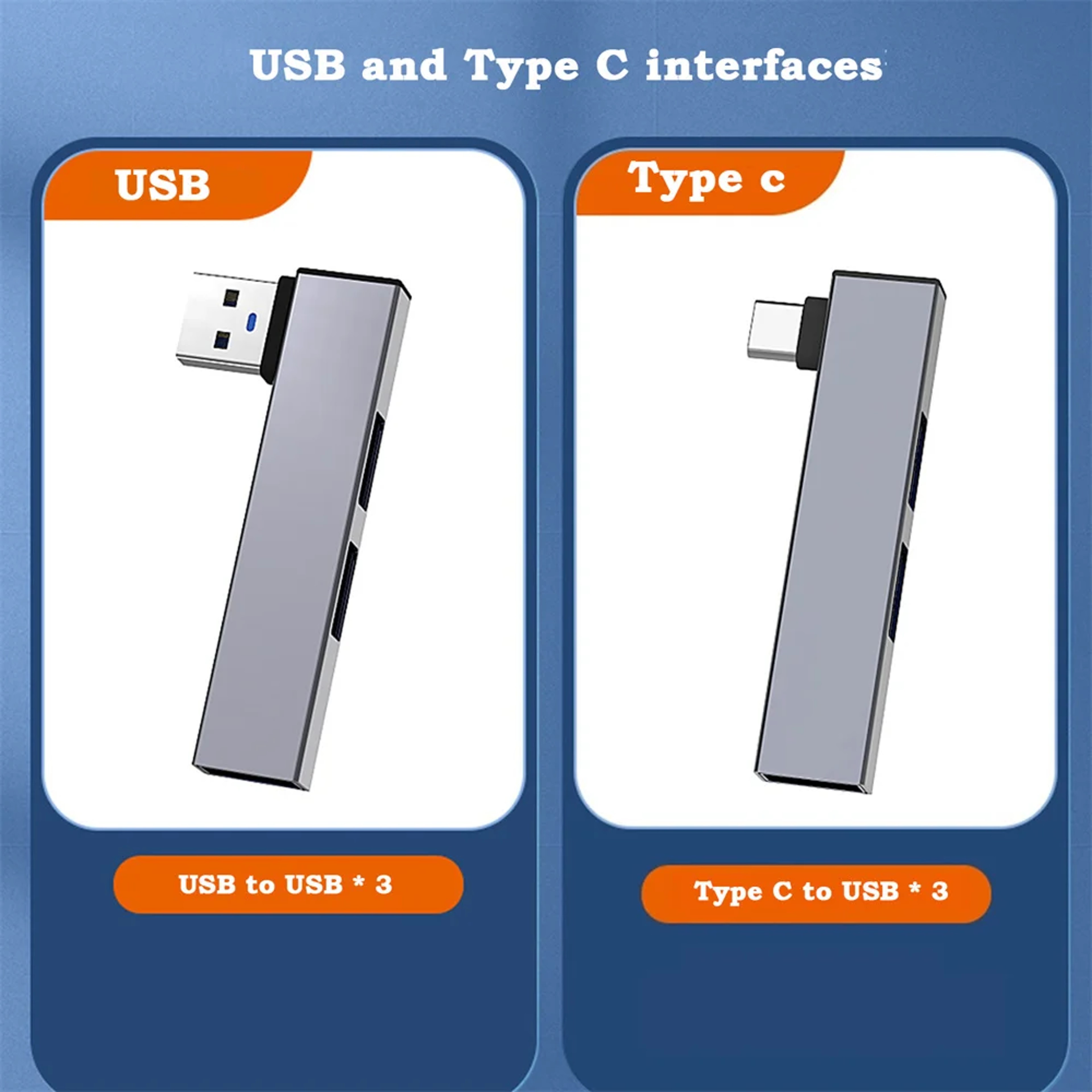 USB C HUB Multi USB Splitter Adapter For Macbook Pro Air Pro Xiaomi Lenovo Computer Accessories 6