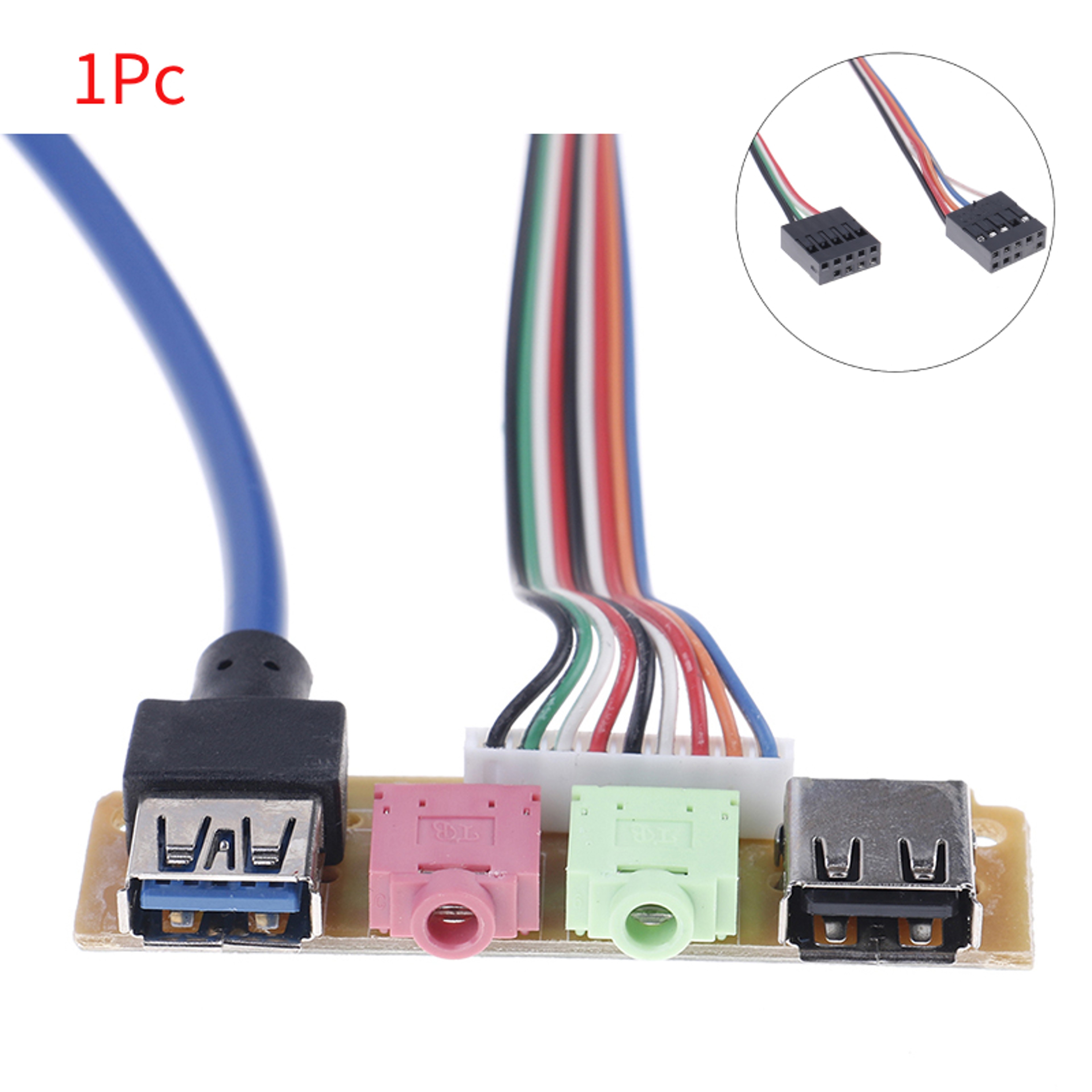 USB Port PC Computer Case Audio Front Panel Replacement Cable Chassis For Smooth PC Setup 1