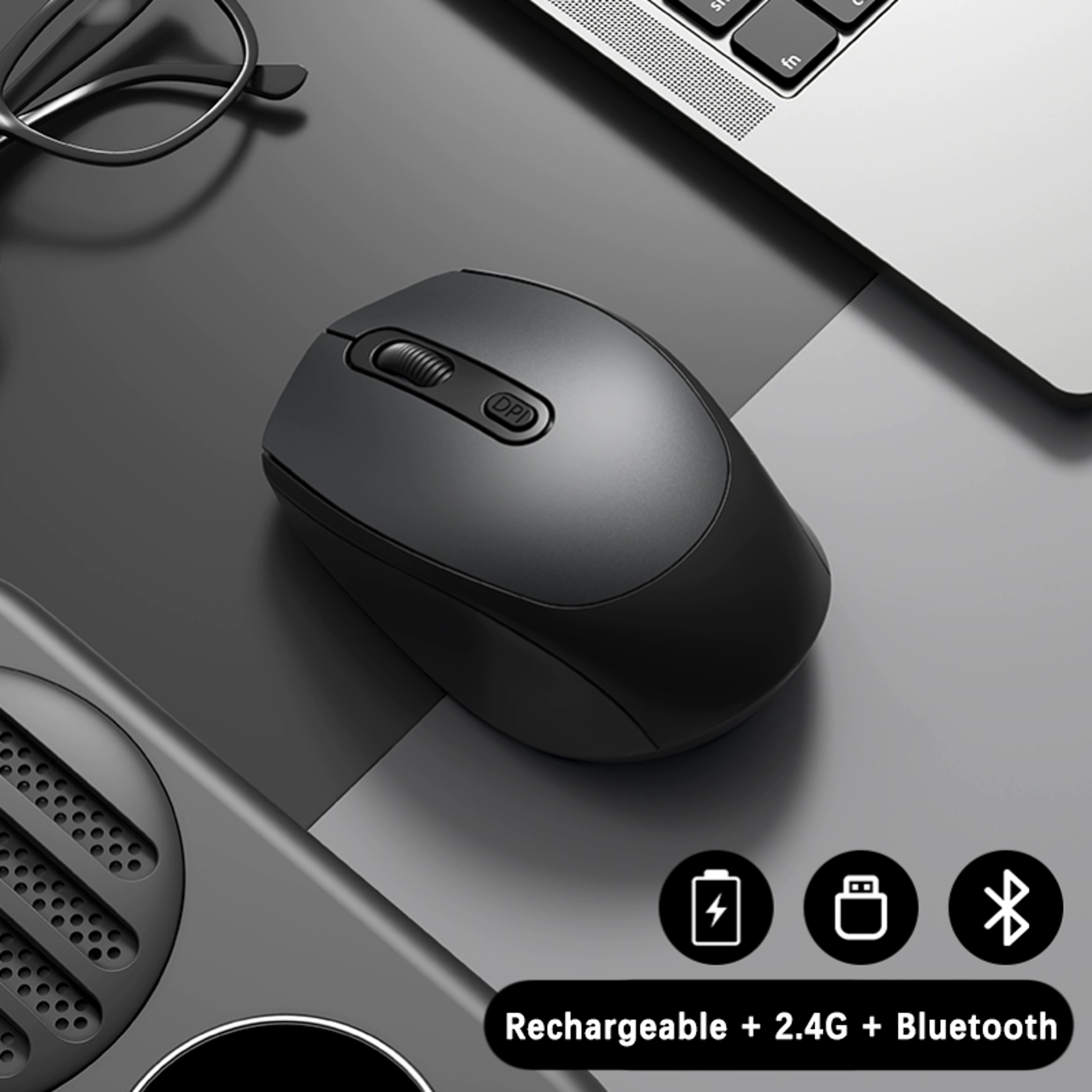 Rechargeable Wireless Gaming Mouse RGB Bluetooth Optical Mouse For PC Laptop Computer 0