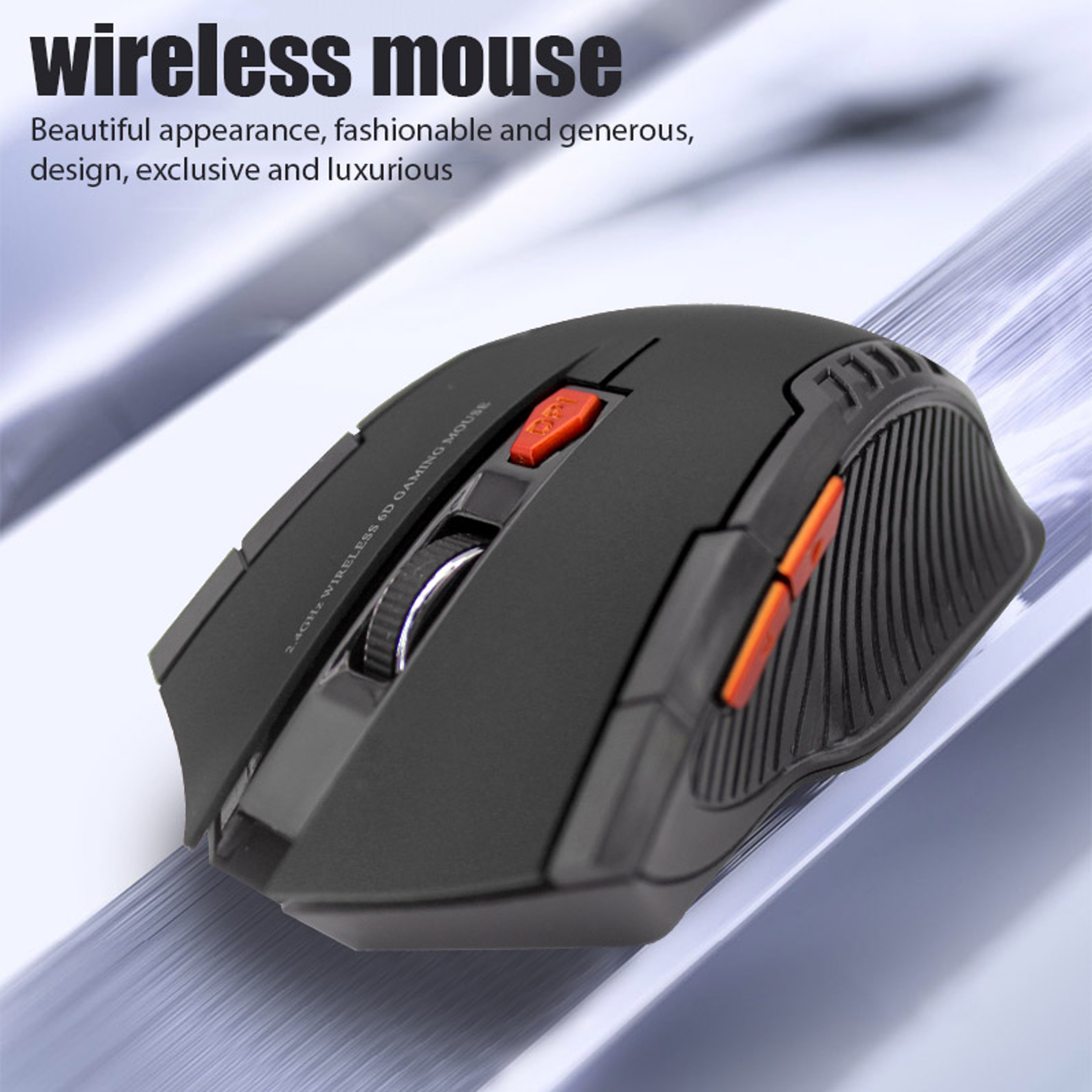 Wireless Optical Mouse Gaming Mouse 6 Buttons Computer Accessories With USB Receiver 1
