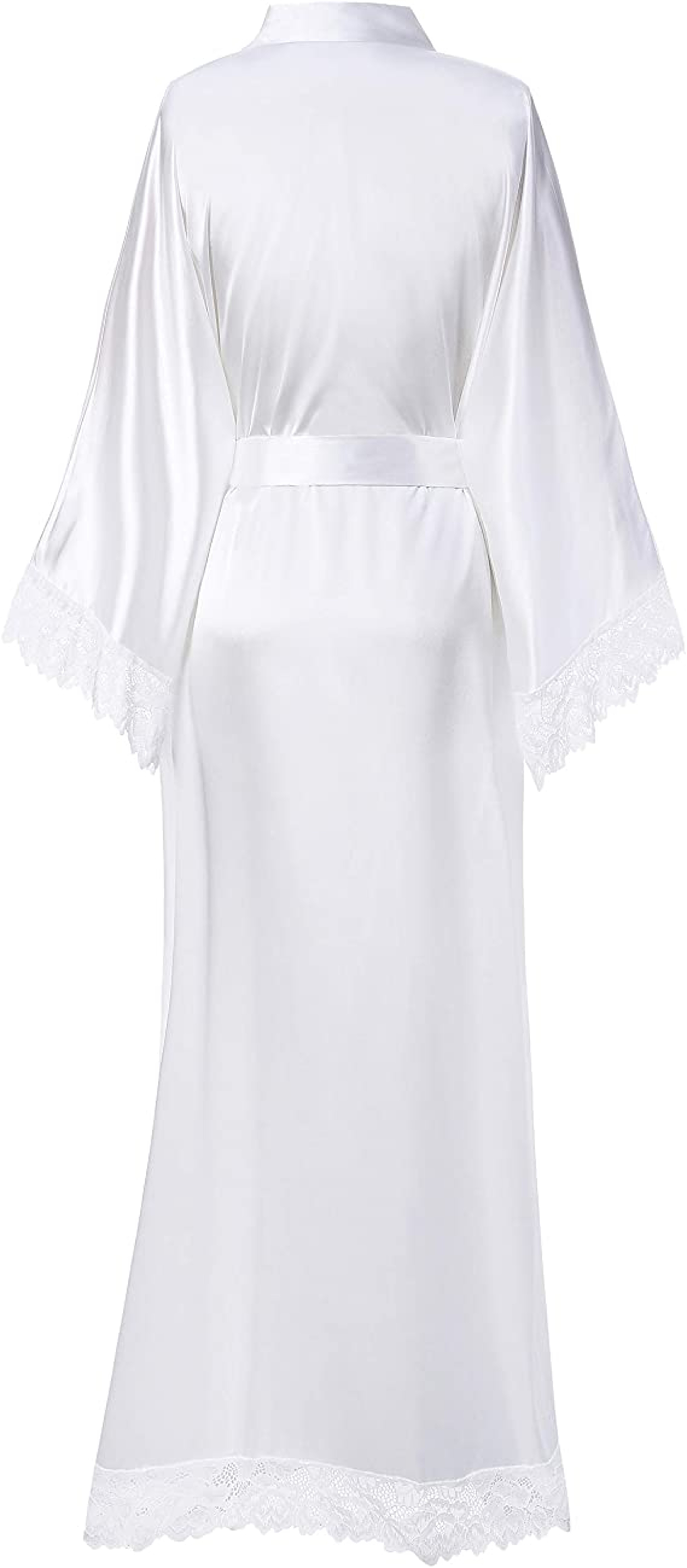 Bridesmaid Bride Robes New Silk Satin Lace Robes Wedding Long Robe Womens Bathrobe 8