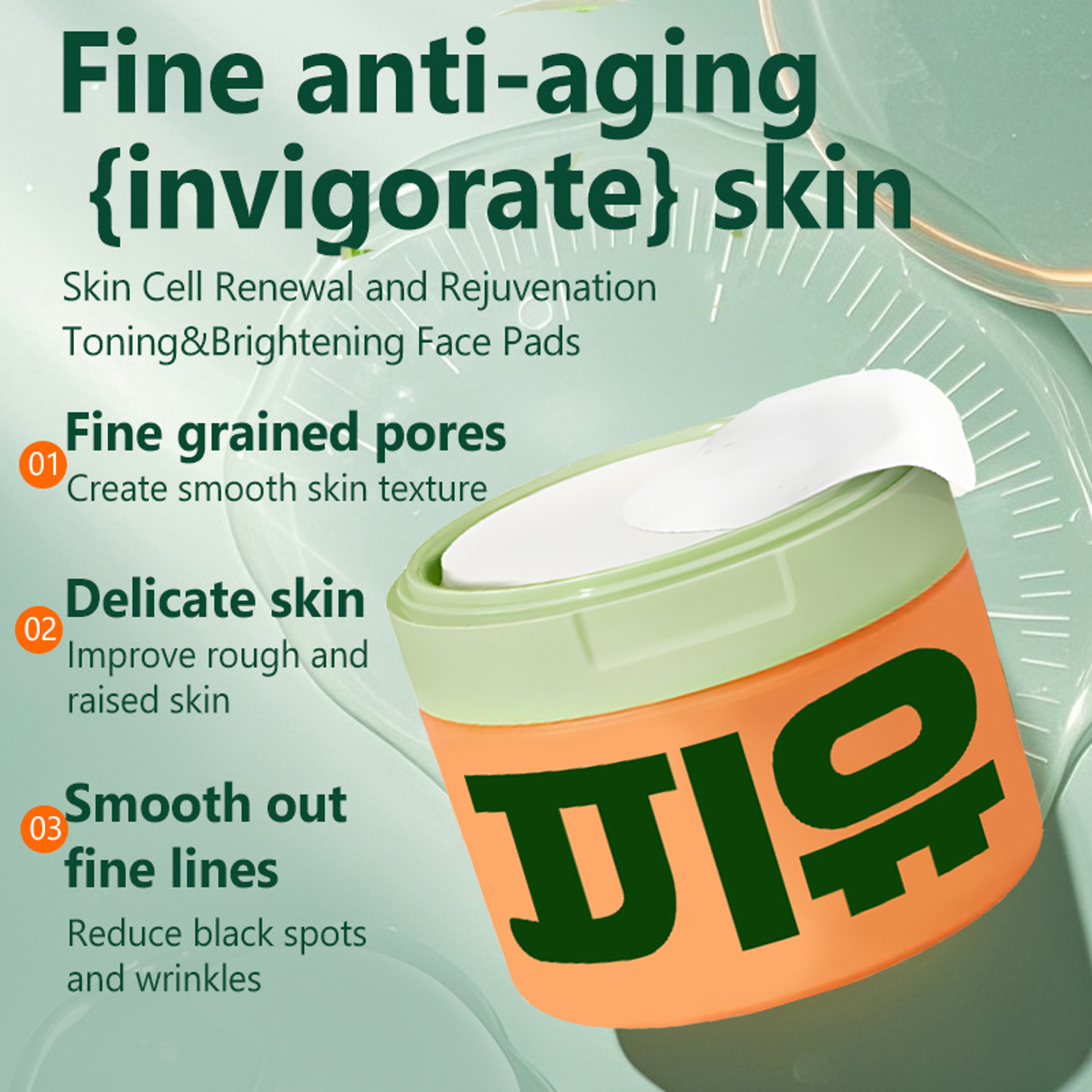 Revitalizing AntiAging Toner Pads With Snail Mucin  Niacinamide For Dark Spots  Wrinkle Minimizing 4