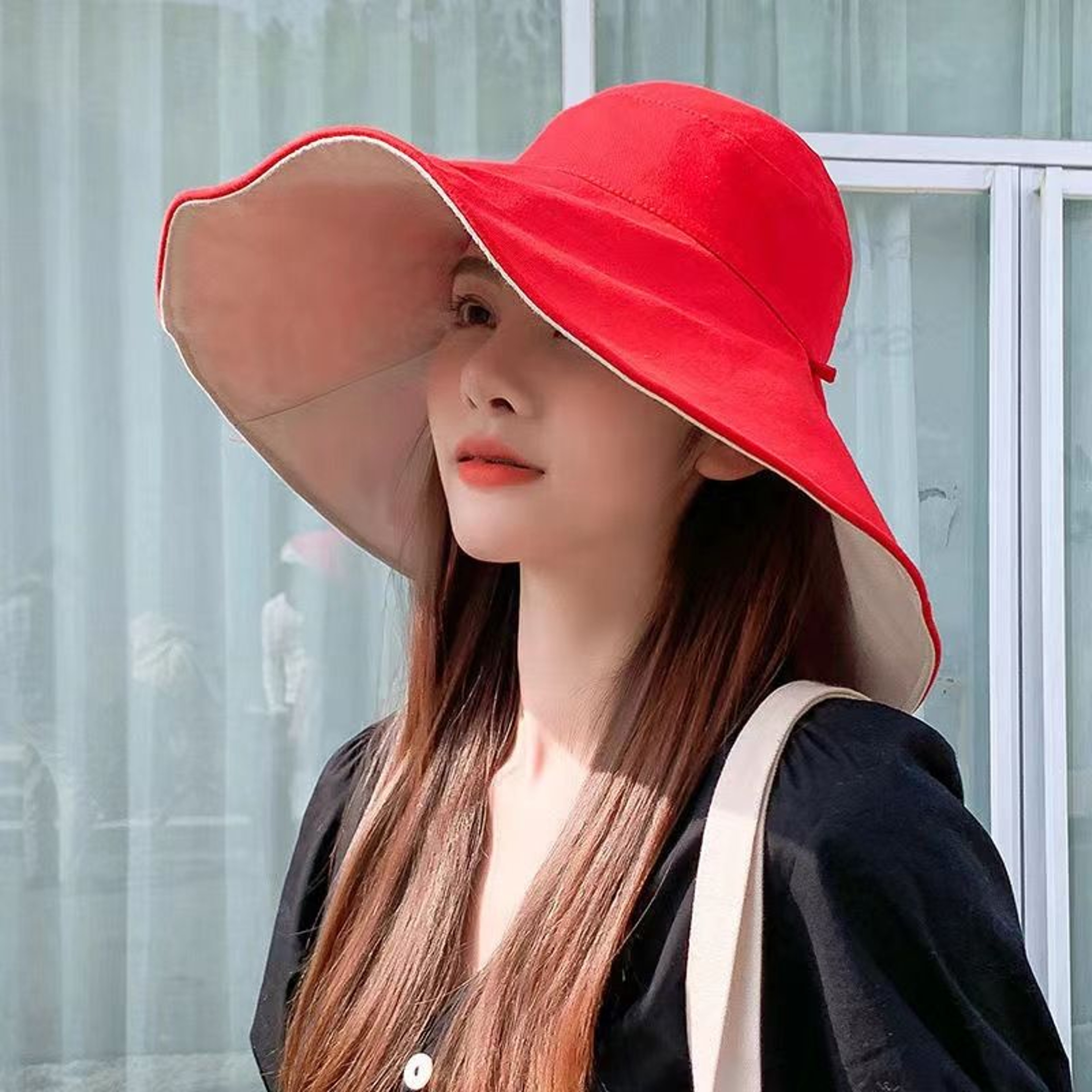 Double Sided Sun Protection Hat Anti UV Protection Beach Hat For Summer 4