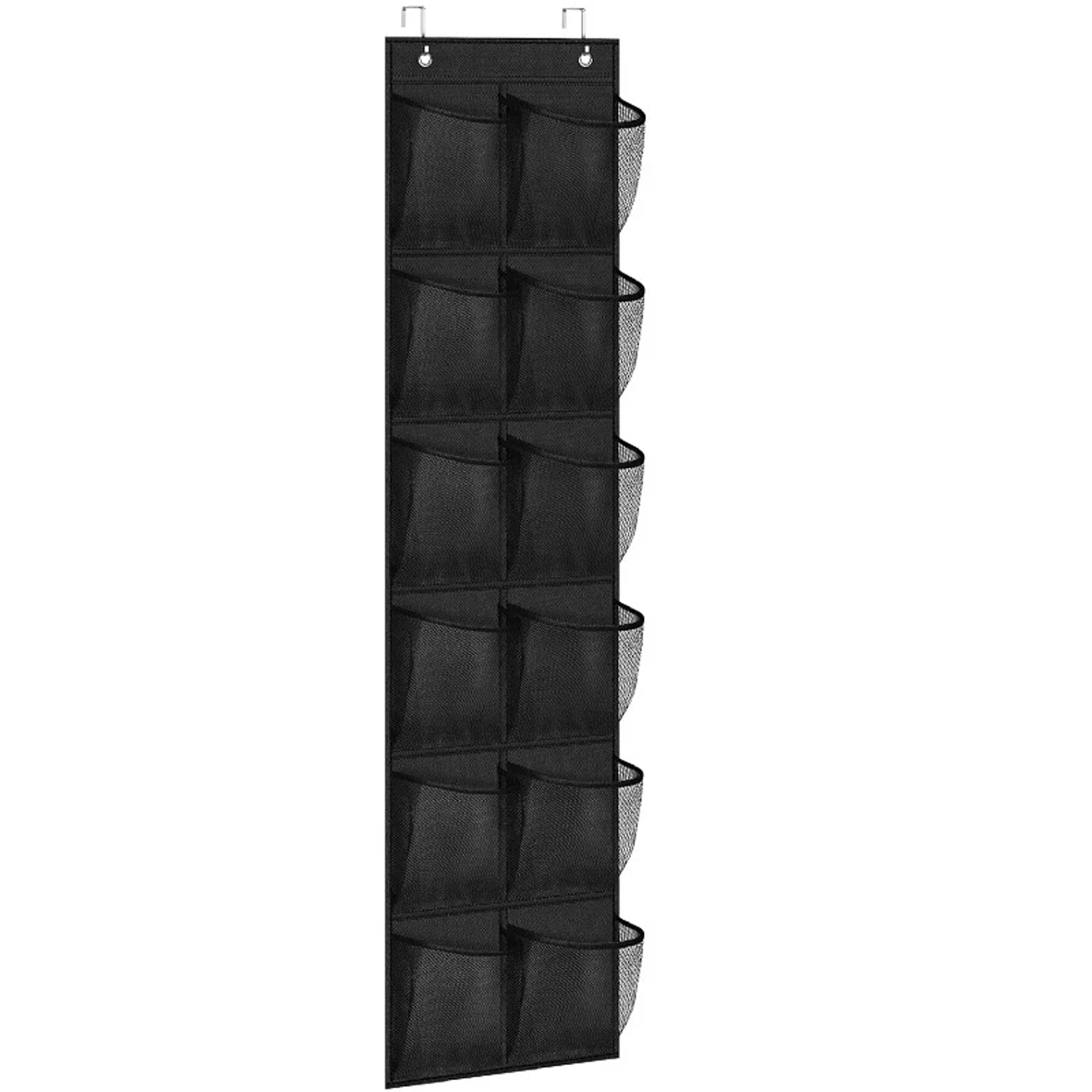 Hanging Shoe Holder Hanger with Mesh Pockets Over The Door Shoe Rack for Closet Organization