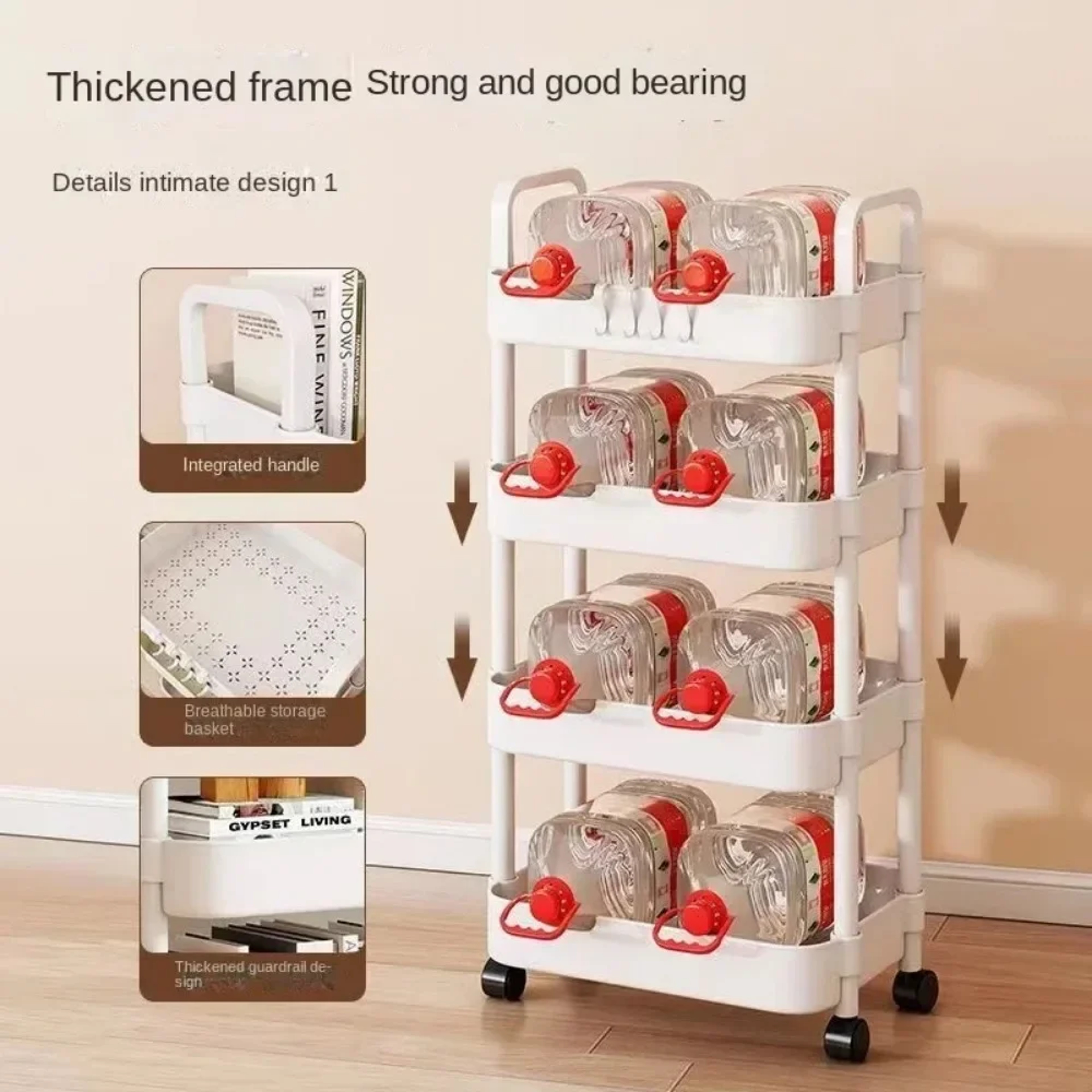 Versatile MultiLayer Storage Rack Perfect for Kitchen Bedroom Baby Snacks and Bathroom Organiza