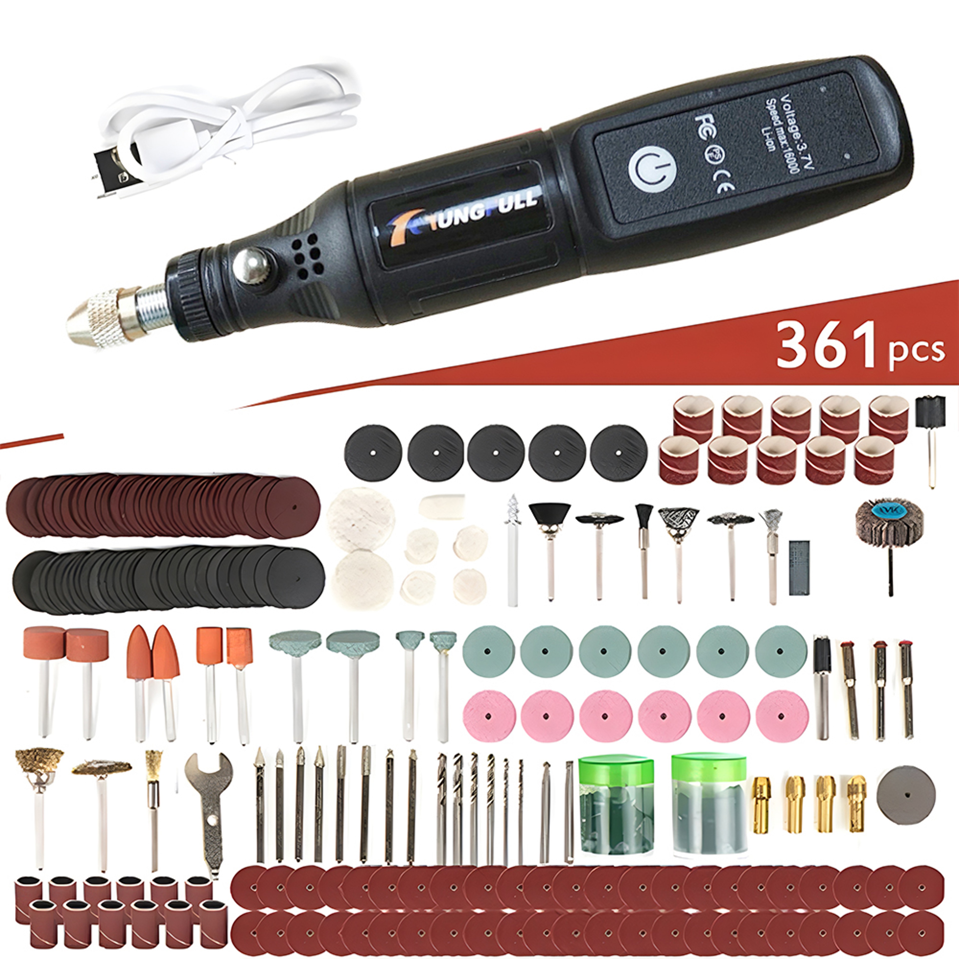 Wireless Mini Electric Drill USB Rechargeable Rotary Tool for Woodworking, Jewelry, Metal & Glass Engraving – view 9