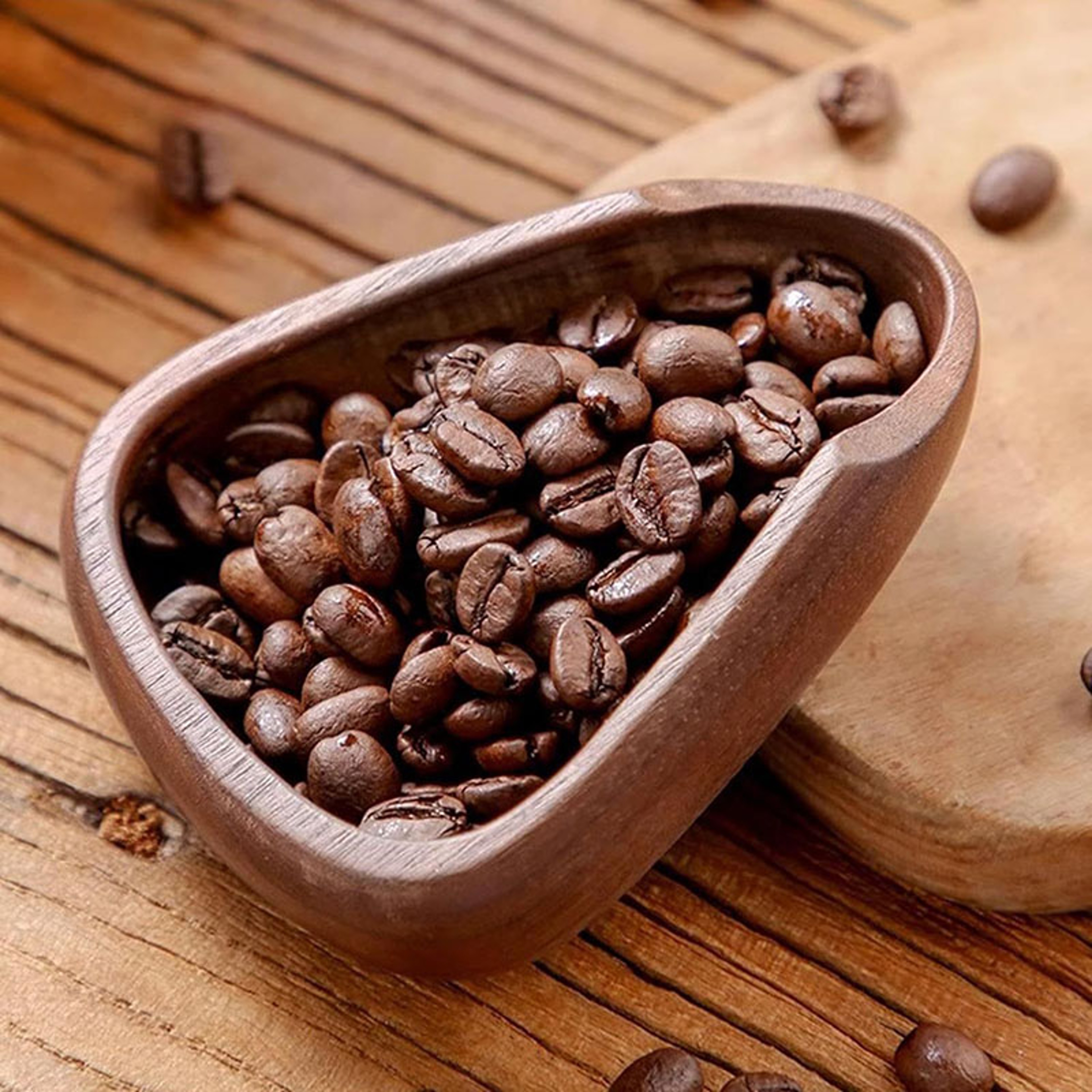 Premium Coffee Beans Dose Trays Solid Walnut Wood Espresso Dosing Cup  Tea Separator 0