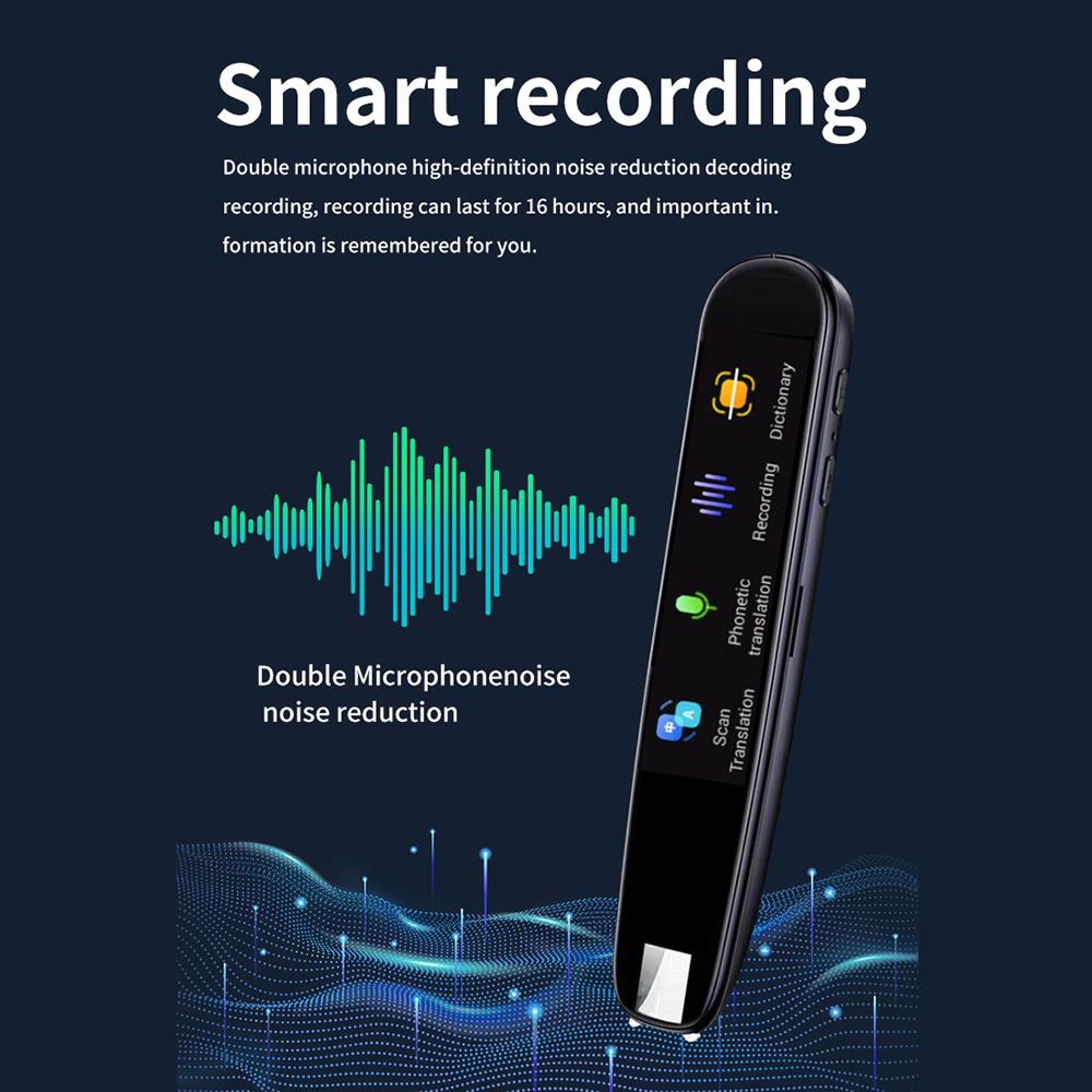 Offline Translation Pen 123 Languages Translator Device With OCR Scan Voice Recording  Photo Transl