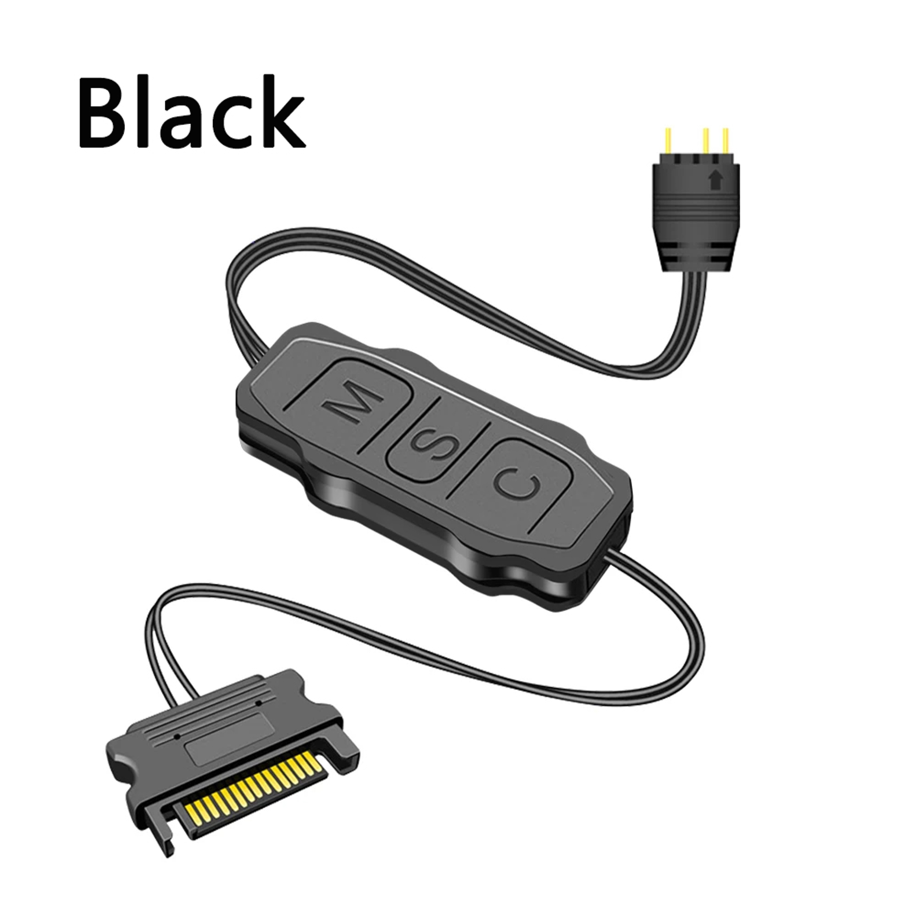 5V 3-Pin ARGB Controller with SATA Interface – PC Fan & LED Strip Light Extension Adapter – view 8