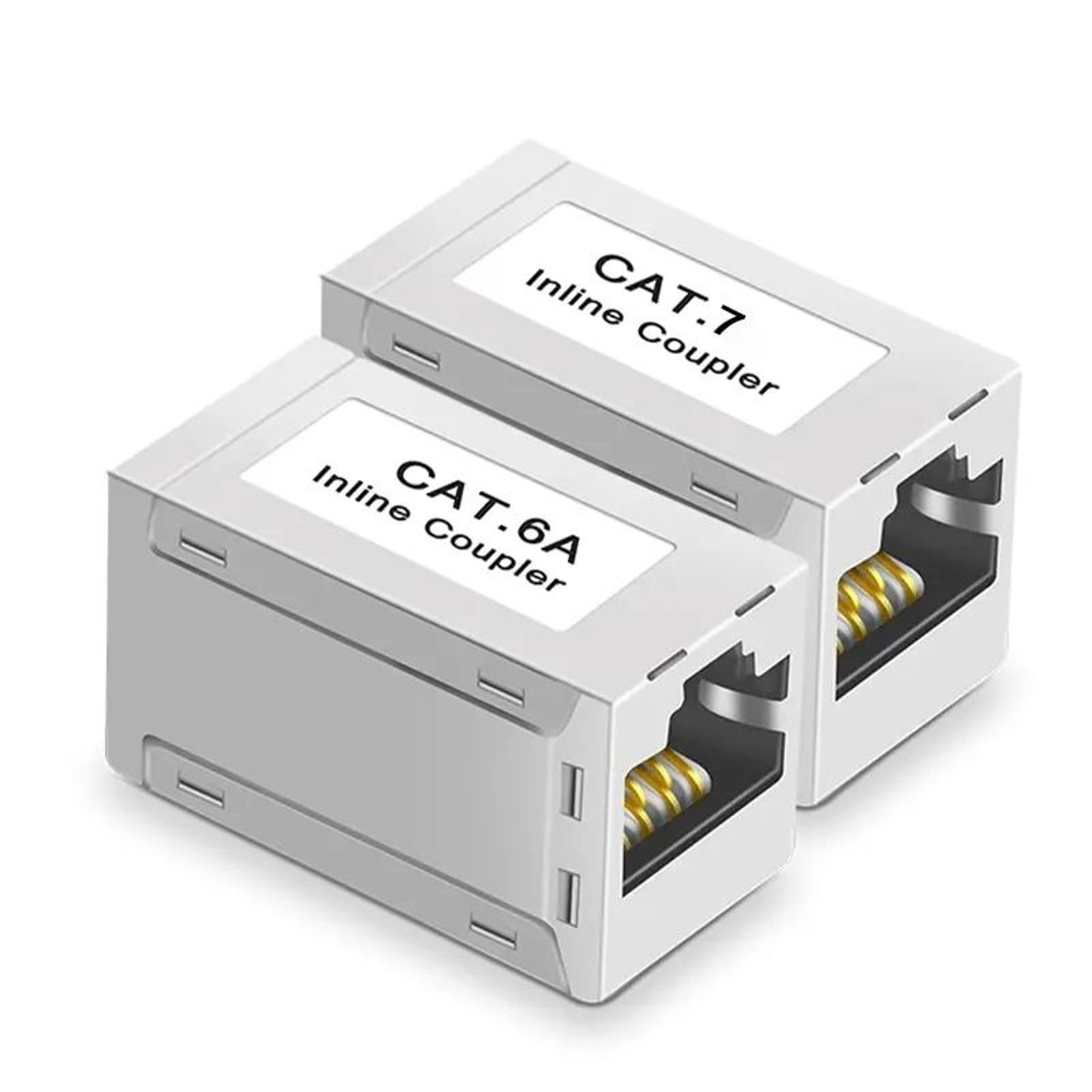10Gbps Ethernet Extender  Coupler  Cat7Cat6Cat5e FemaletoFemale Connector  Long Range Signal Booste 0