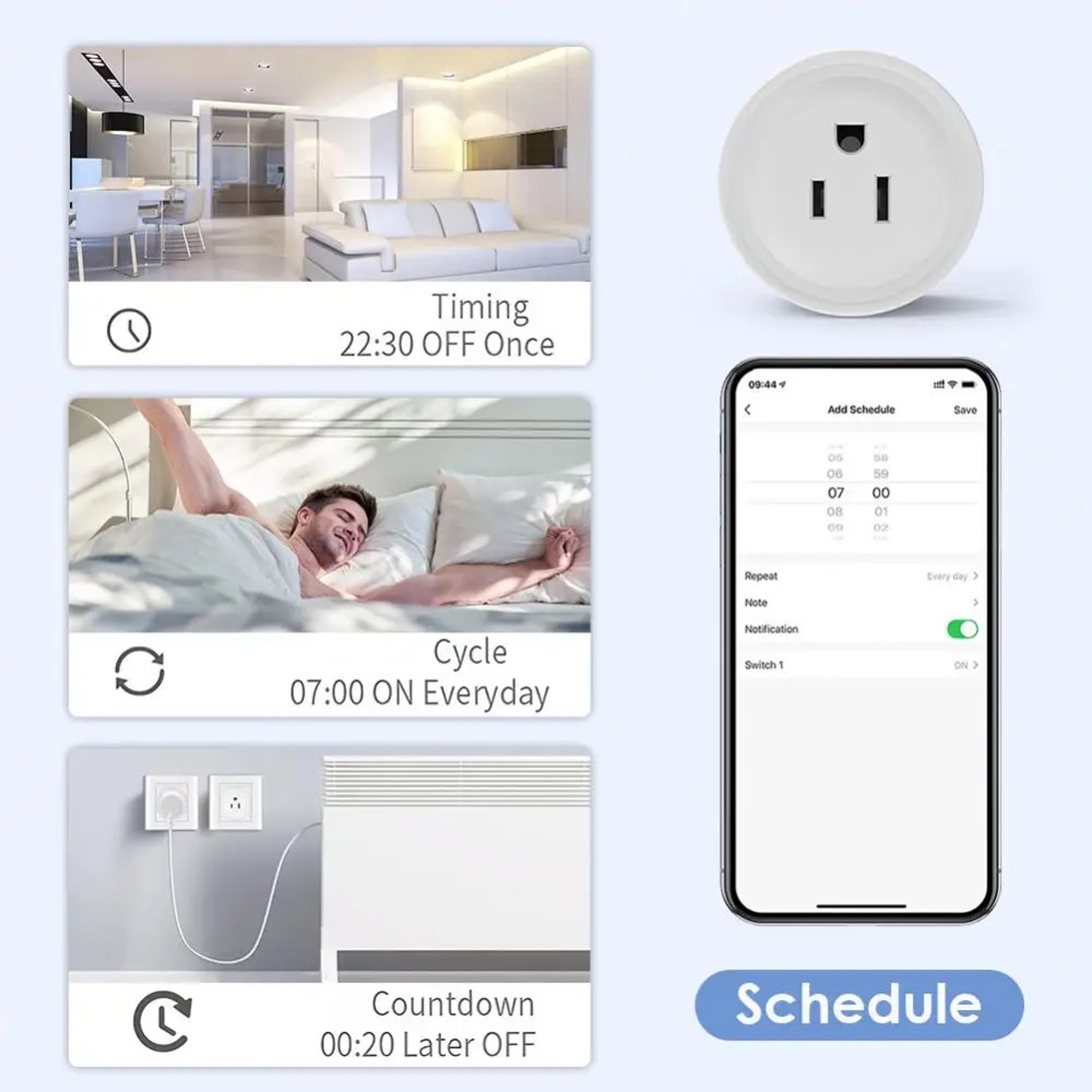 Tuya Smart WiFi Plug JPUSUK Standard Wireless Outlet Works With Alexa  Google Home Remote Control   4