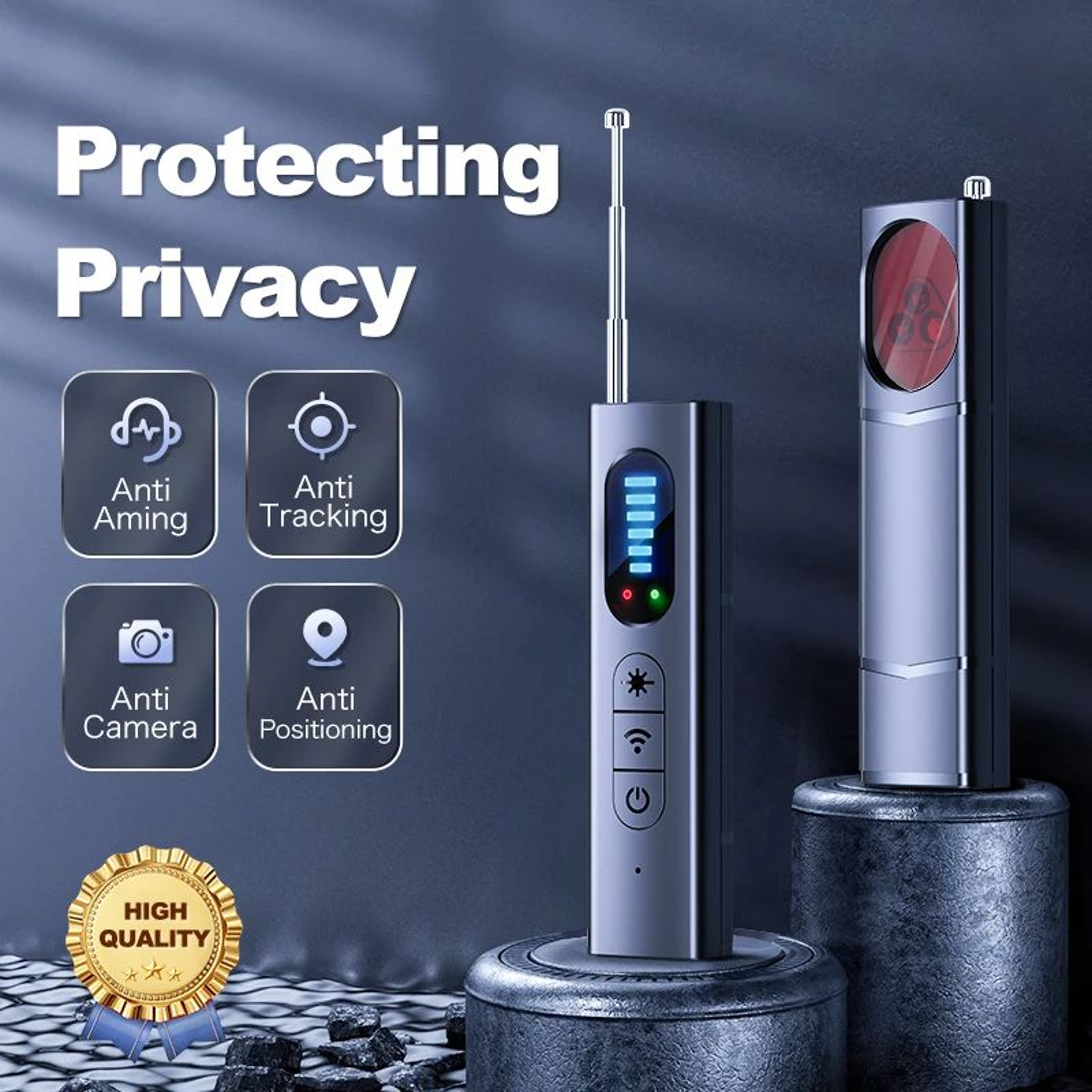 Hidden Camera Detector  AntiSpy RF Signal Scanner Detect GPS Trackers Listening Devices Wireless Bu 1