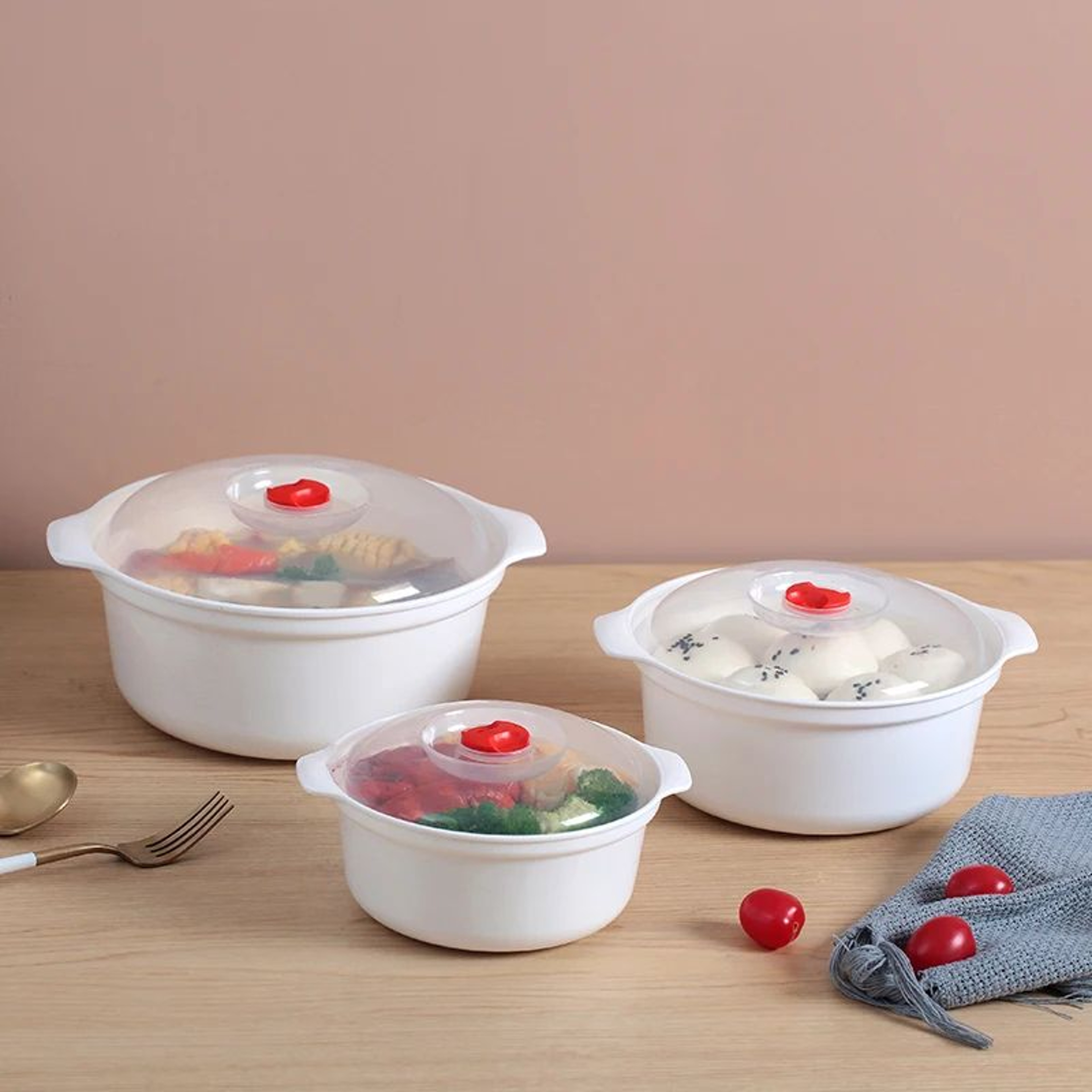 GIANXI Microwave Oven Special Box Heated Soup Pot Steam Rice  Buns With Lid Ecofriendly Food Grade  0