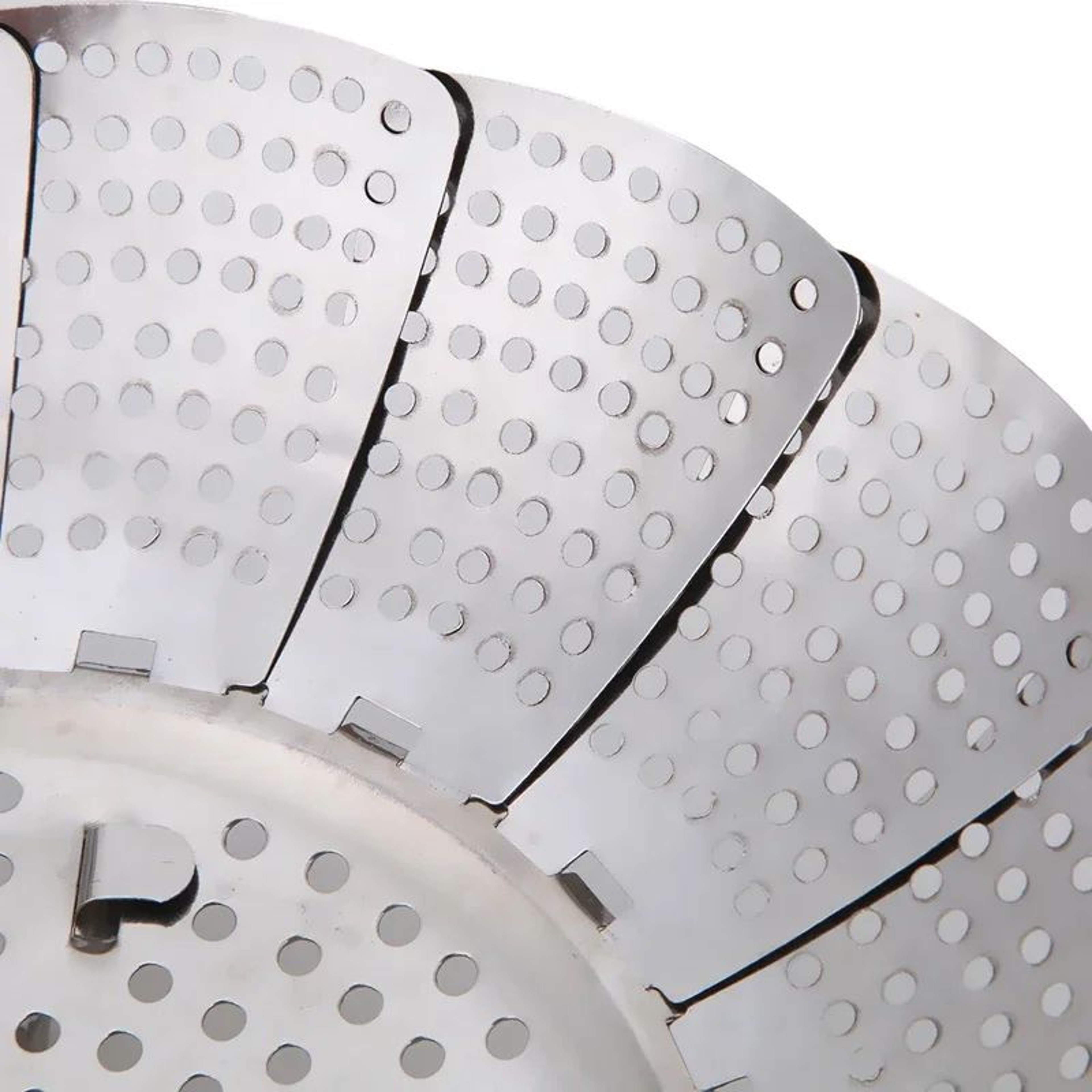 Multifunctional Stainless Steel Retractable Folding Steamer Plate Silver Food Steamer For Vegetable 5