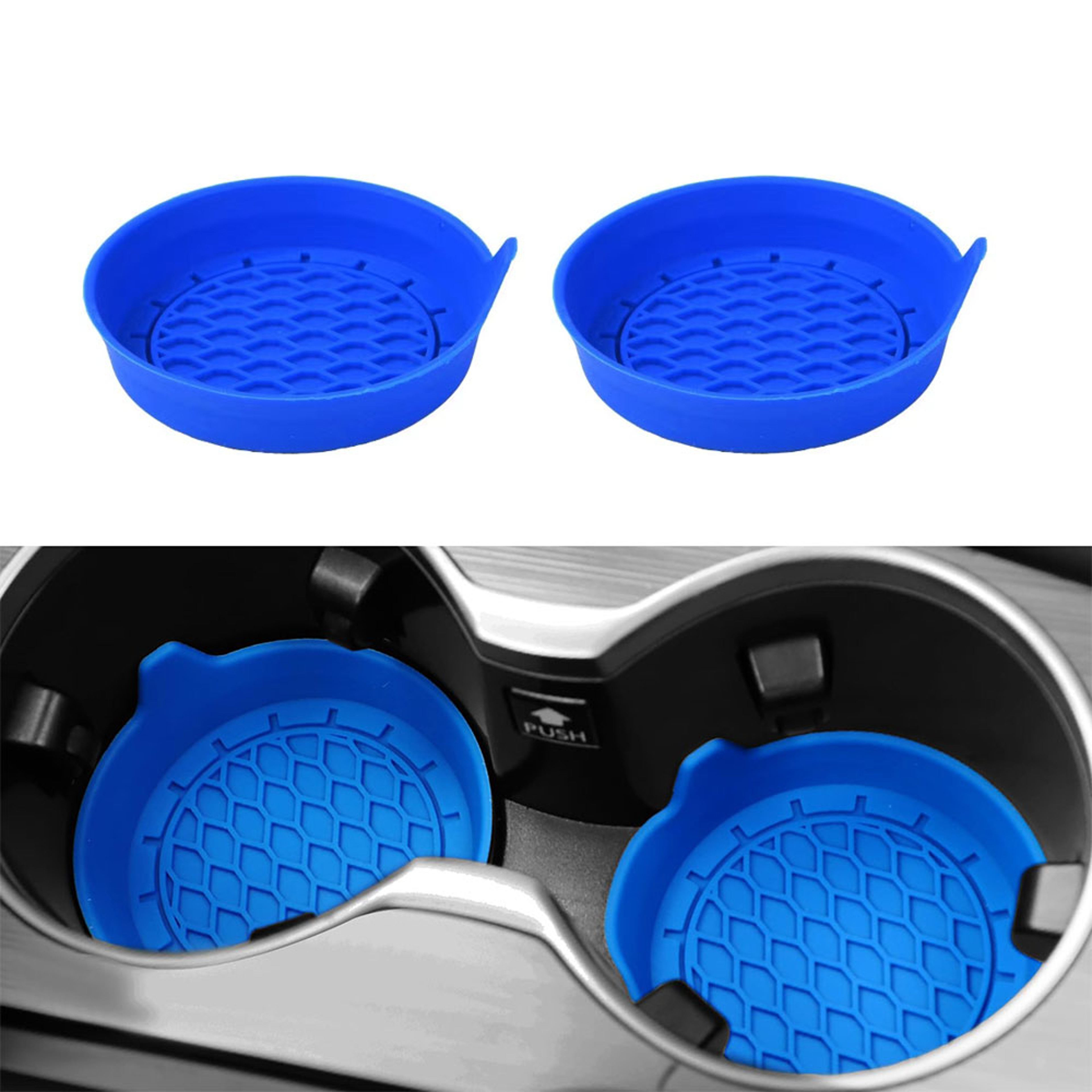 Universal Silicone Car Cup Holder Coaster NonSlip Insert AntiScratch  Silent Cup Pad For Auto Inter 14