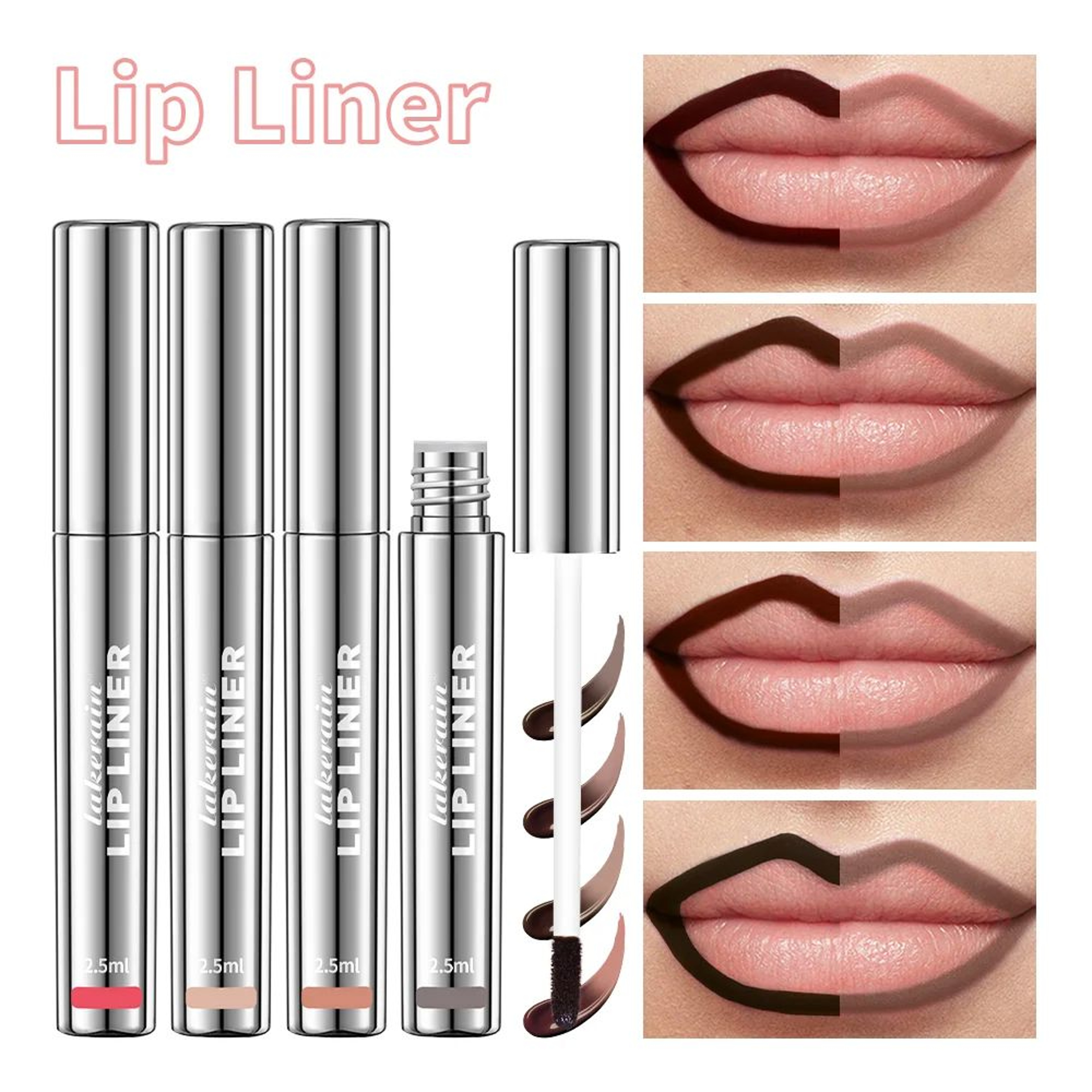 Peel Off Lip Liner Waterproof TransferProof Lipstick Tattoo Long Lasting Matte Velvet Lip Tint Set  0