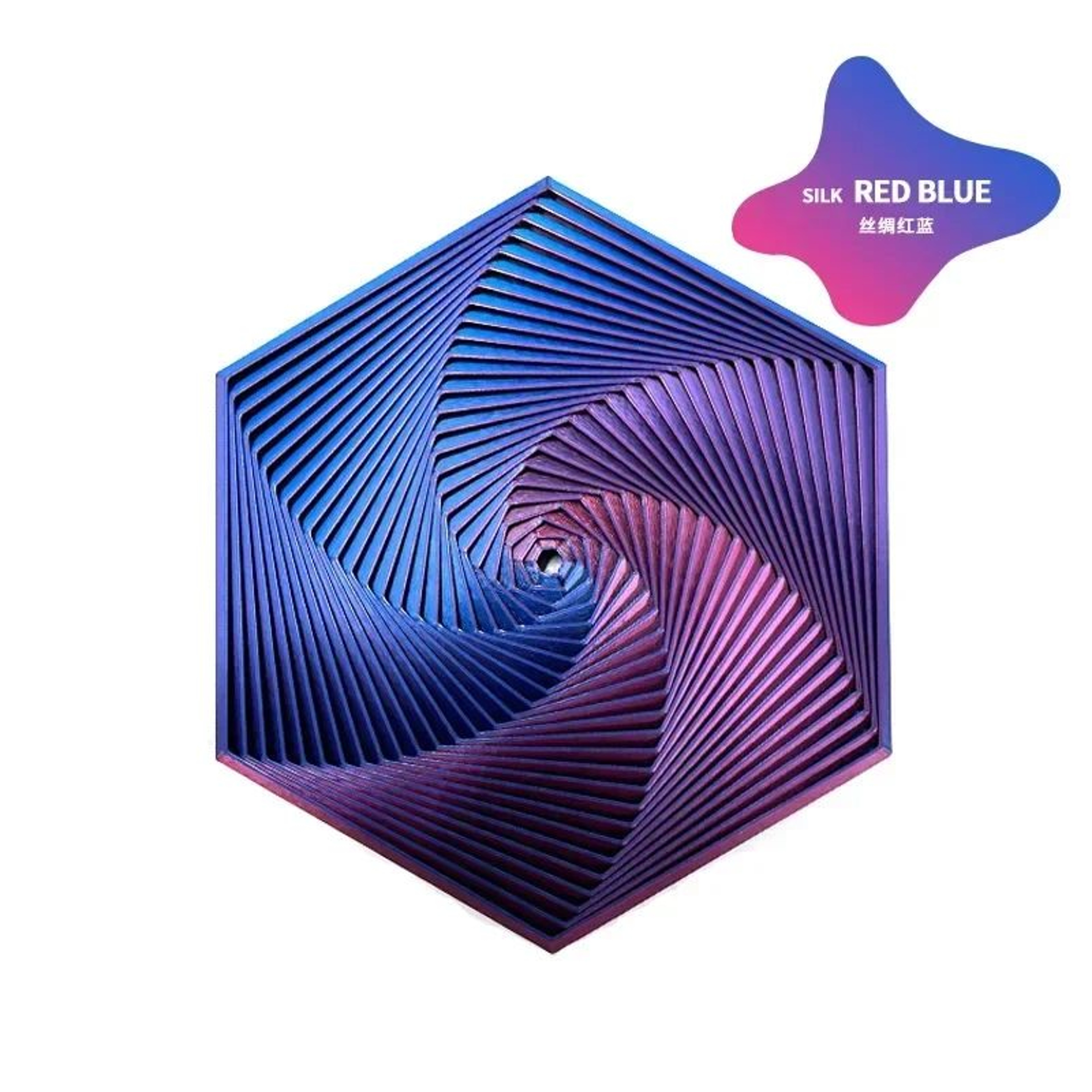 Portable 3D Printed Fractal Fidget Hexagon Sensory AntiStress Toy Desktop Ornament Visual Kid Toy F 8