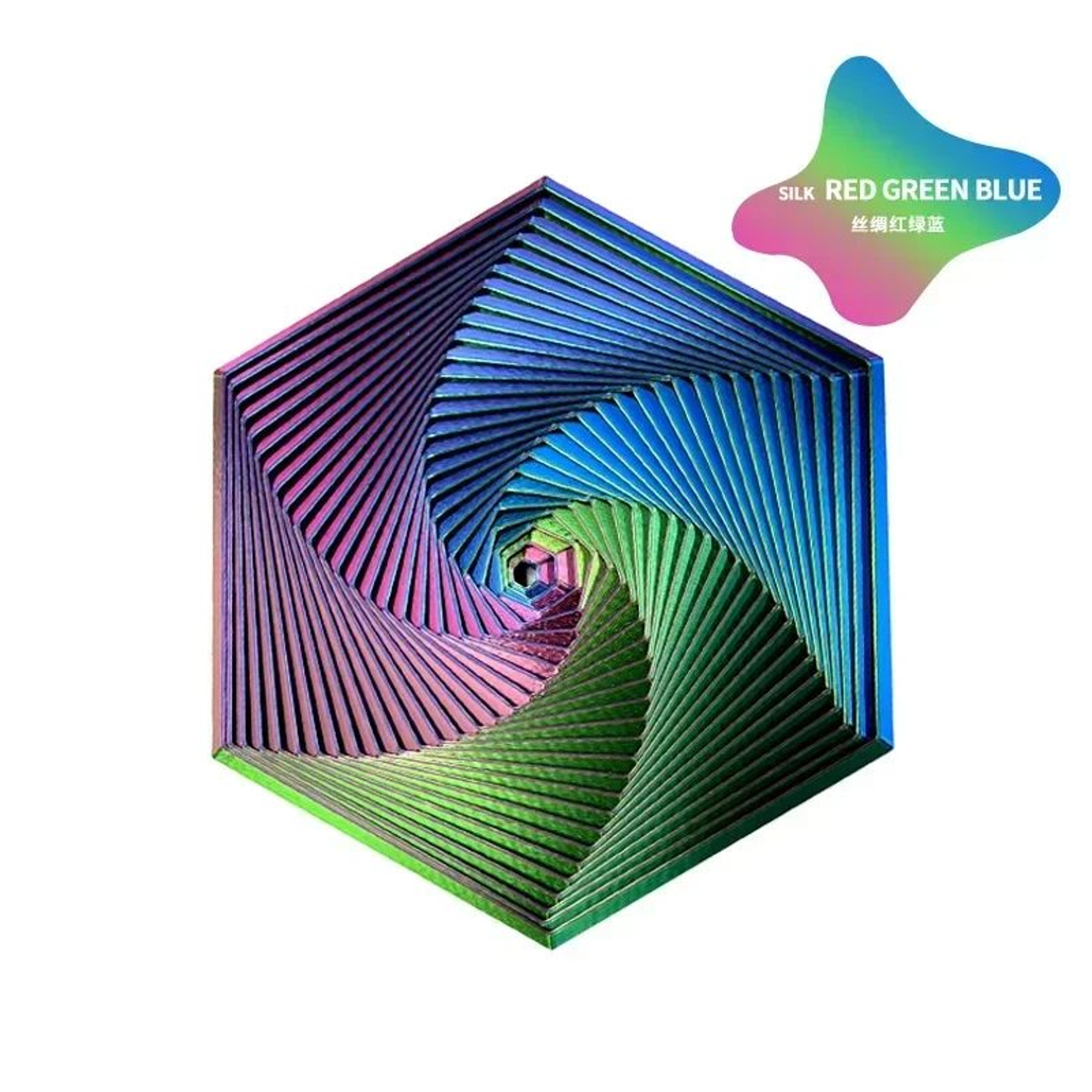 Portable 3D Printed Fractal Fidget Hexagon Sensory AntiStress Toy Desktop Ornament Visual Kid Toy F 11