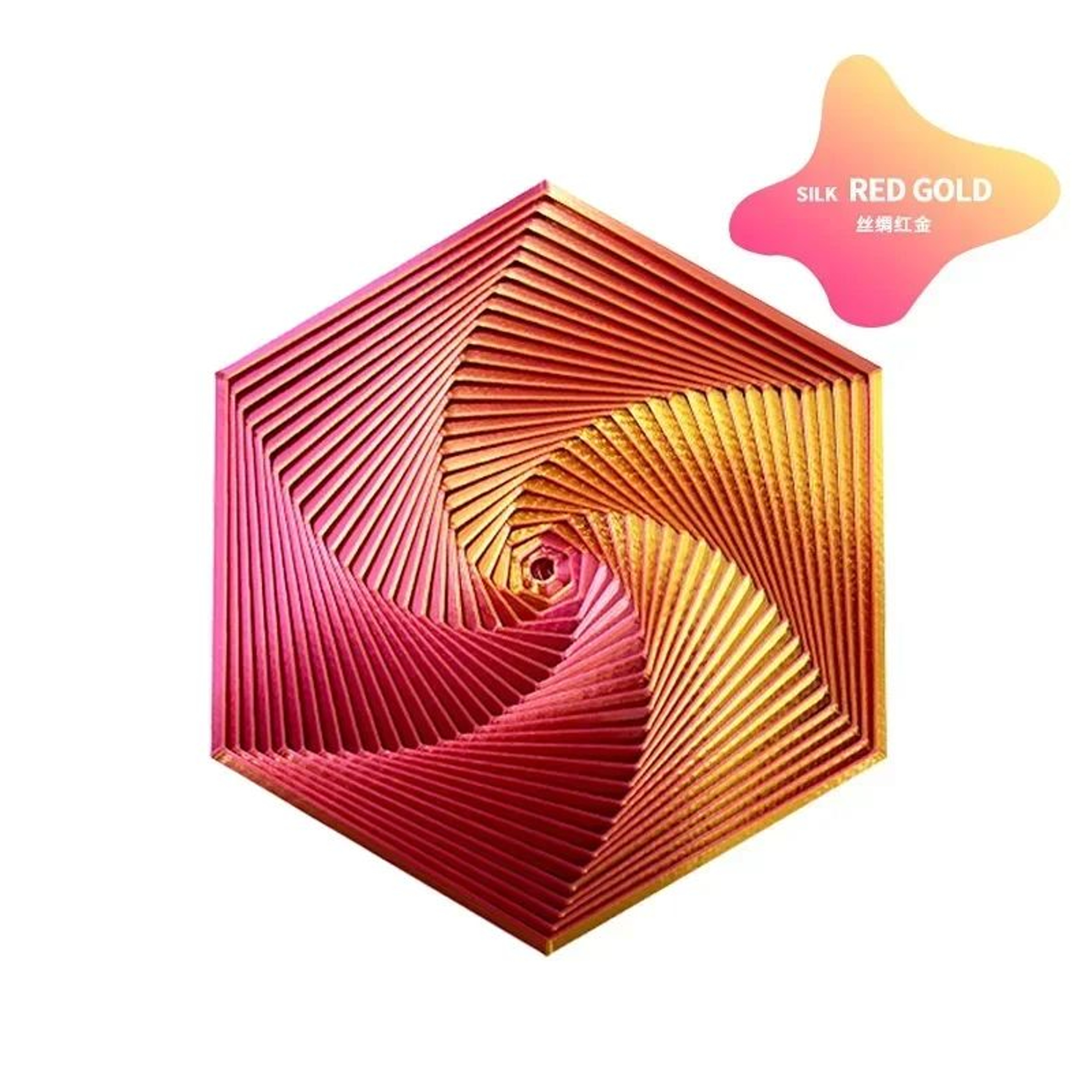 Portable 3D Printed Fractal Fidget Hexagon Sensory AntiStress Toy Desktop Ornament Visual Kid Toy F 12
