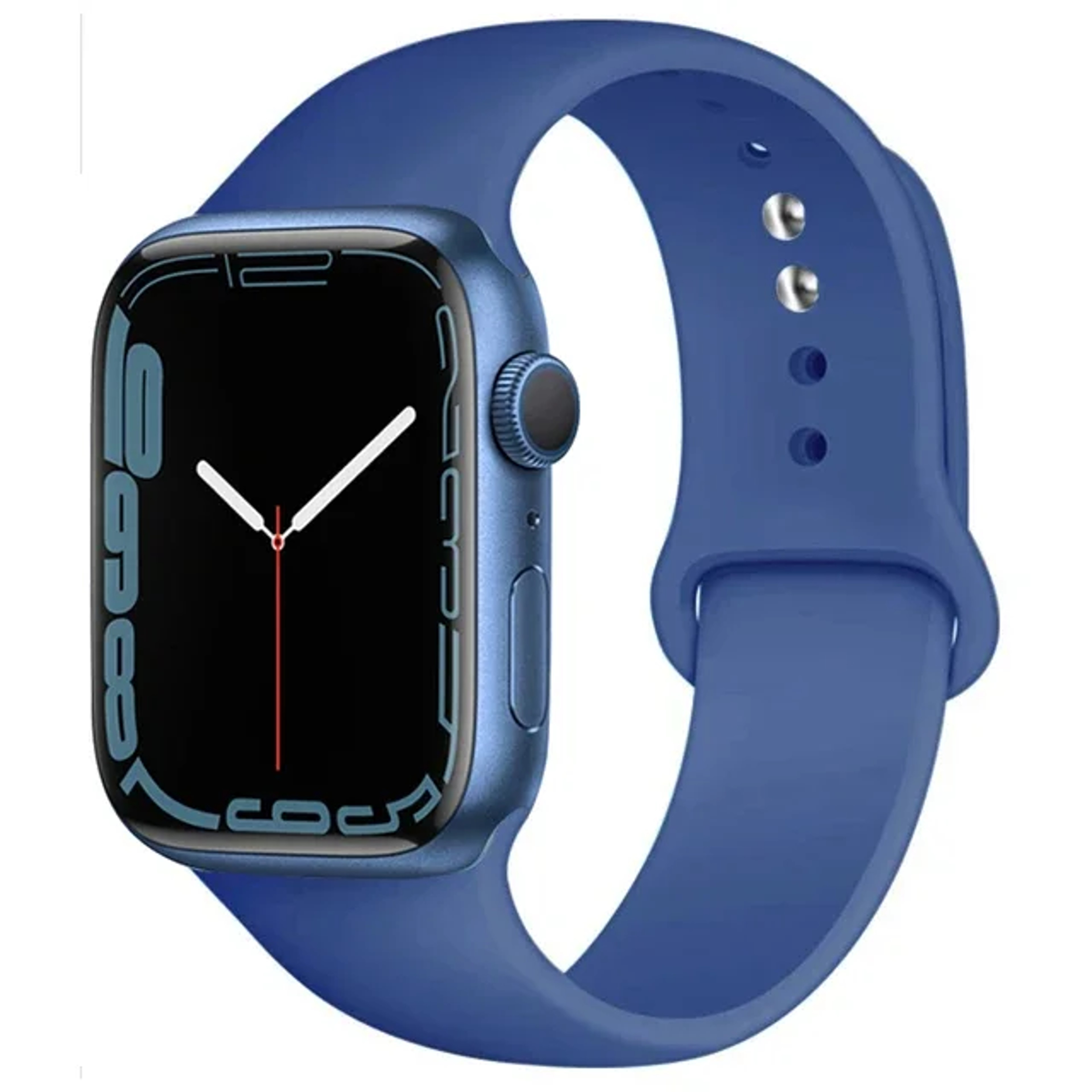 Soft Silicone Sport Band For Apple Watch Comfortable Replacement Strap For Fitness And Daily Wear 45