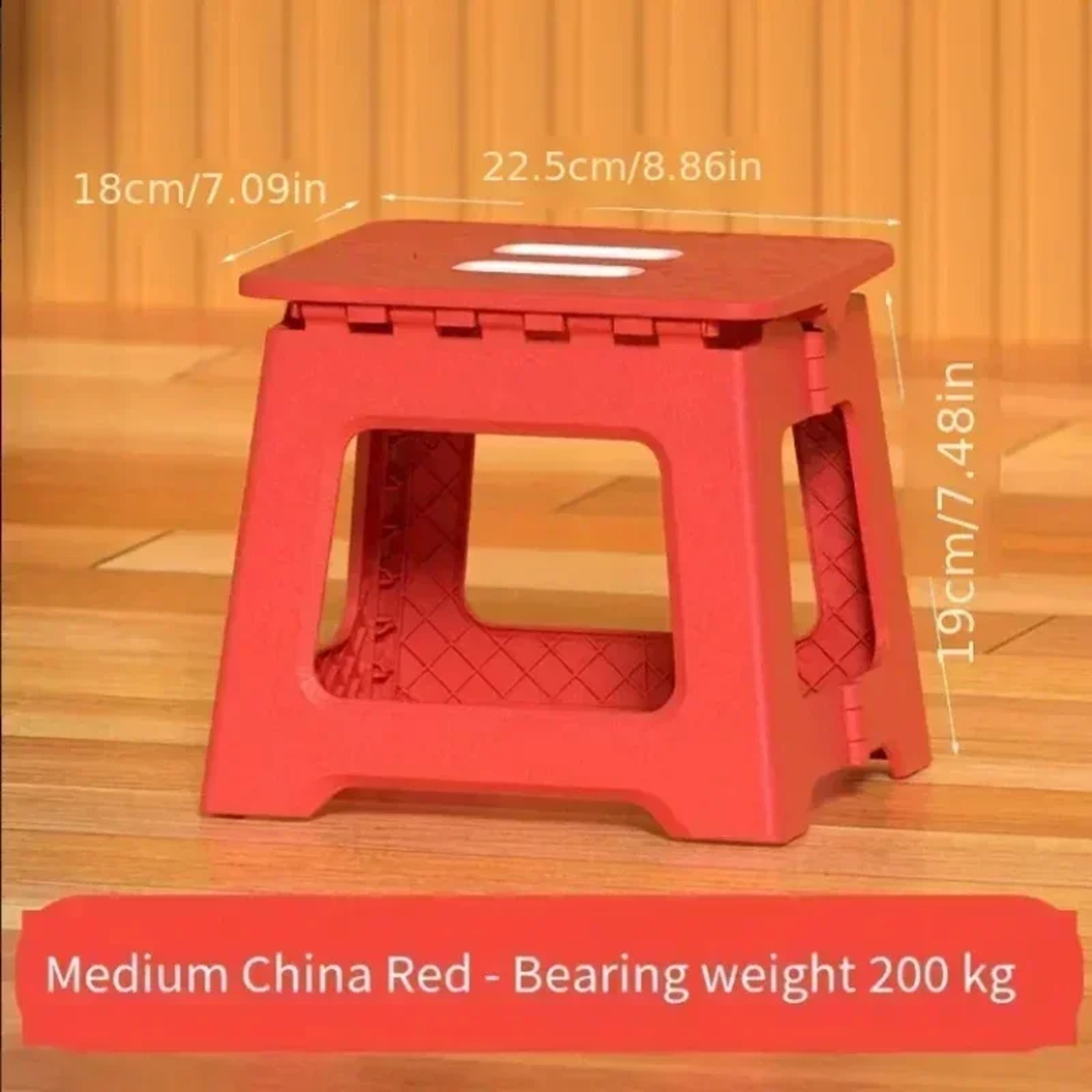 Adult & Children Folding Plastic Saddle Stool, Thickened Portable Camping and Fishing Chair – view 6