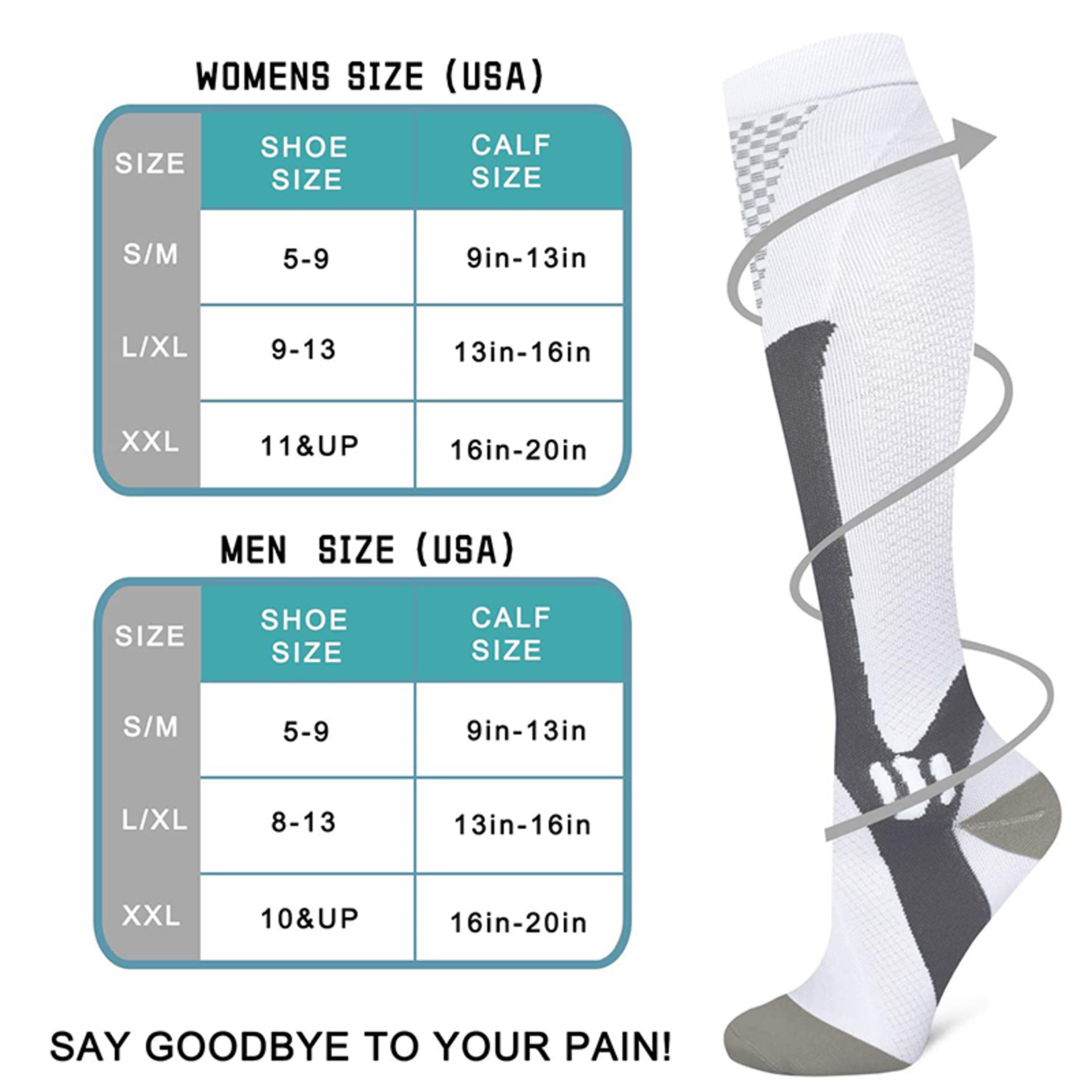 Brothock Medical Sport Compression Socks Men & Women for Running, Cycling, Travel & Varicose Relief – view 2