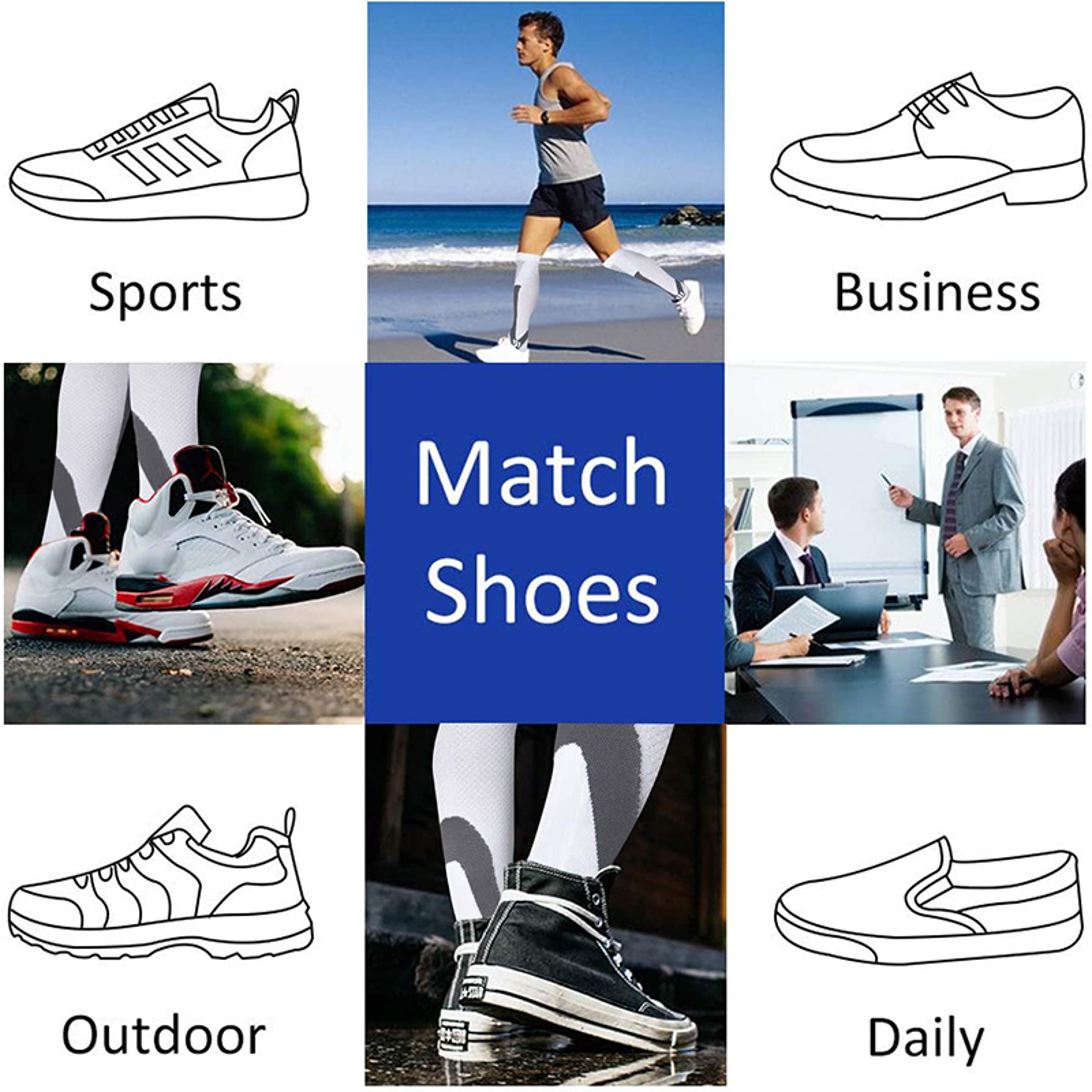 Brothock Medical Sport Compression Socks Men & Women for Running, Cycling, Travel & Varicose Relief – view 4