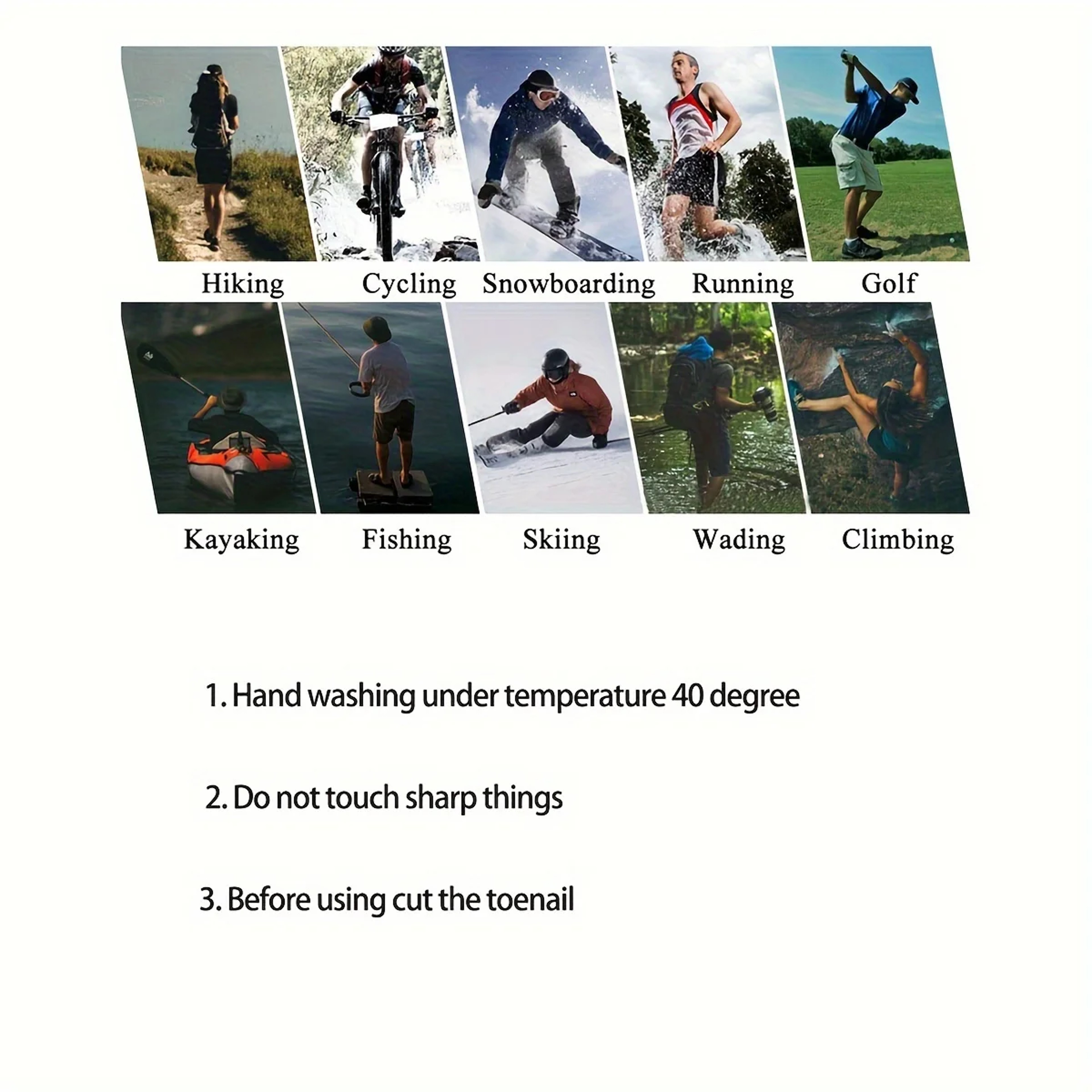 Breathable Waterproof Socks For Hiking Camping Winter Outdoor Wading Riding Snow Warm Thick Waterpr 1