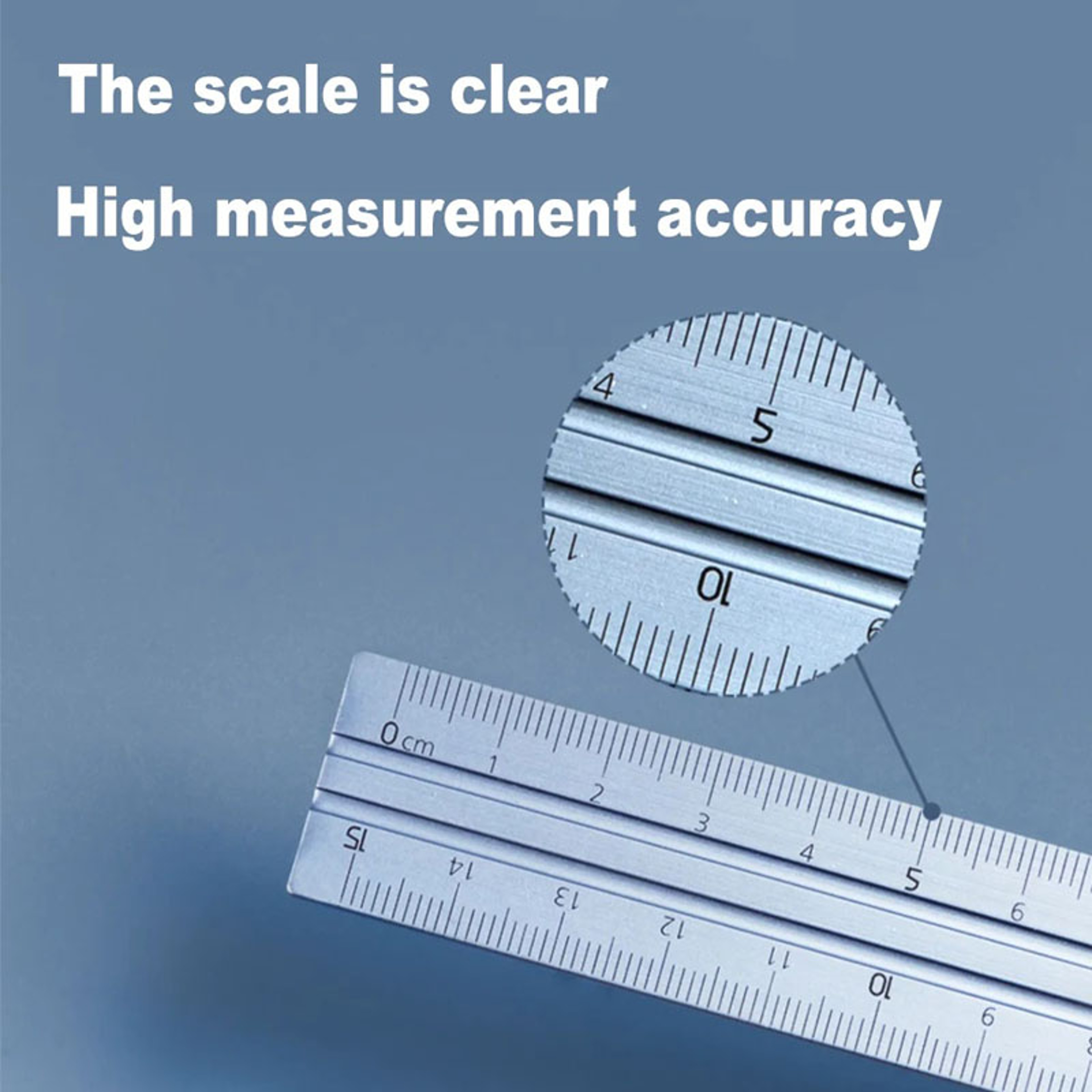 4 In 1 Deli Metal Ruler Set Triangle Measuring Ruler For Kids Drawing Straight Ruler School Office  3