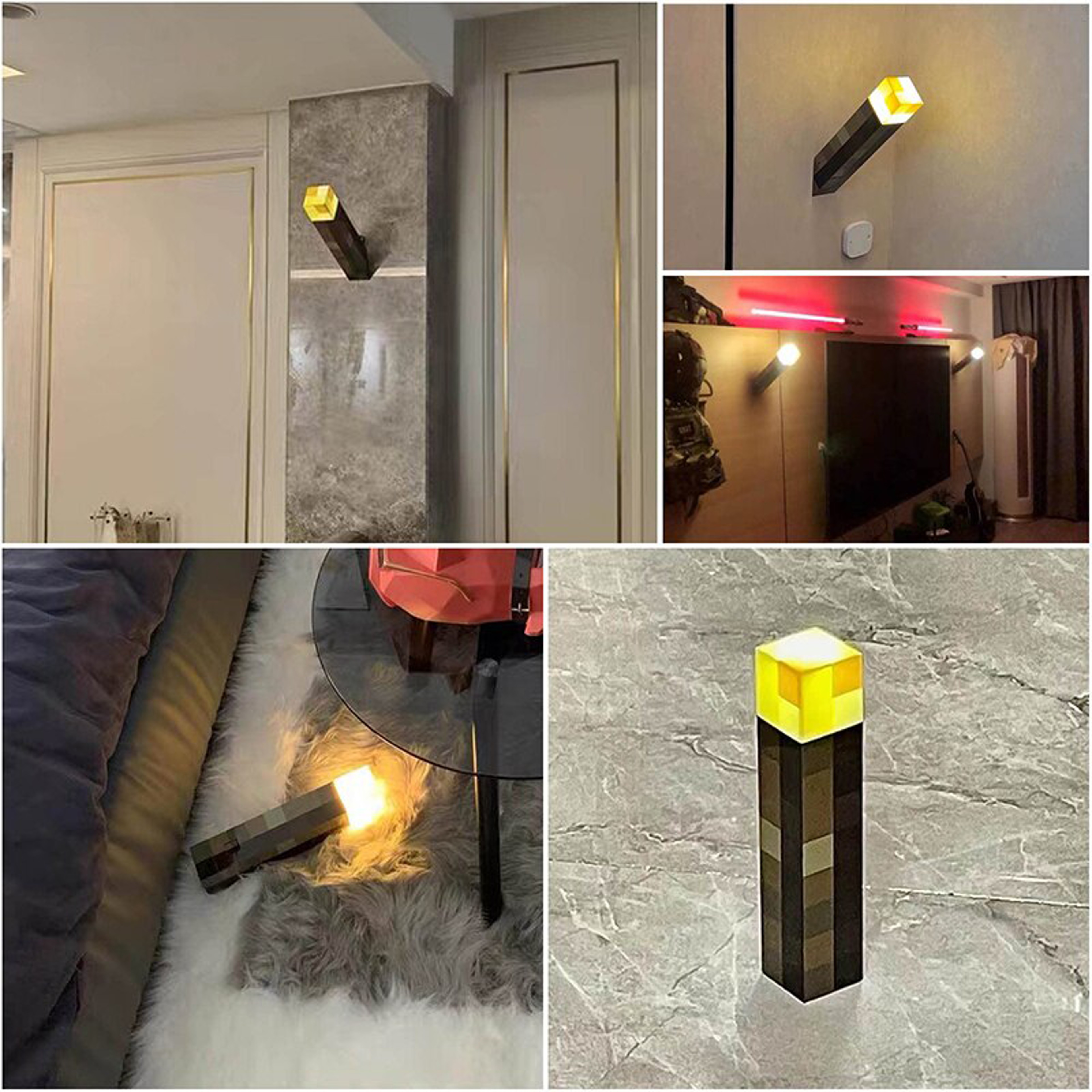 Brownstone Flashlight – USB Charging LED Night Light | Bedroom Decorative Bottle Weapon with Color Changing – view 5
