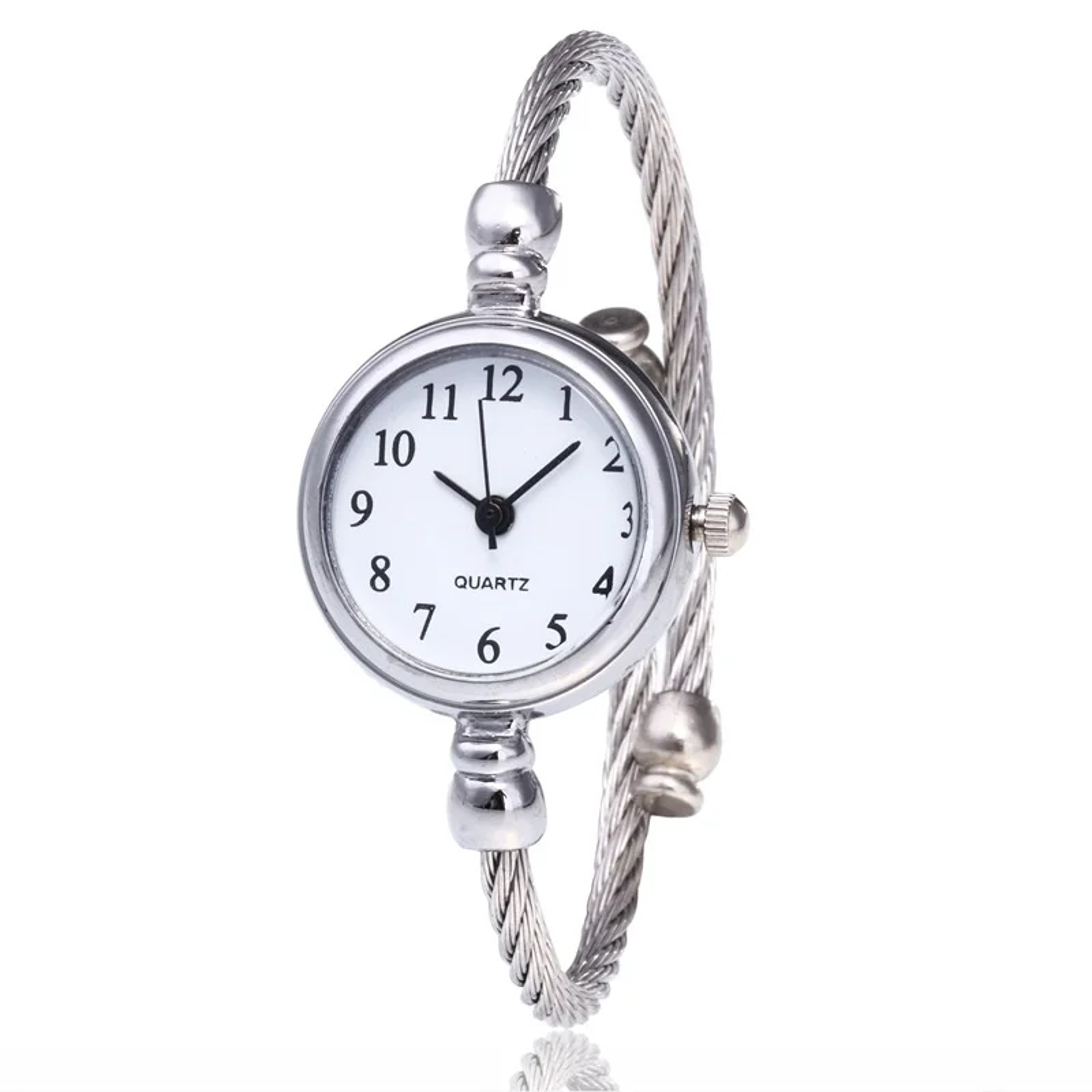 Stainless Steel Ladies Quartz Wristwatch, Women Simple Small Bracelet Watch, Retro Fashion Casual Design – view 12