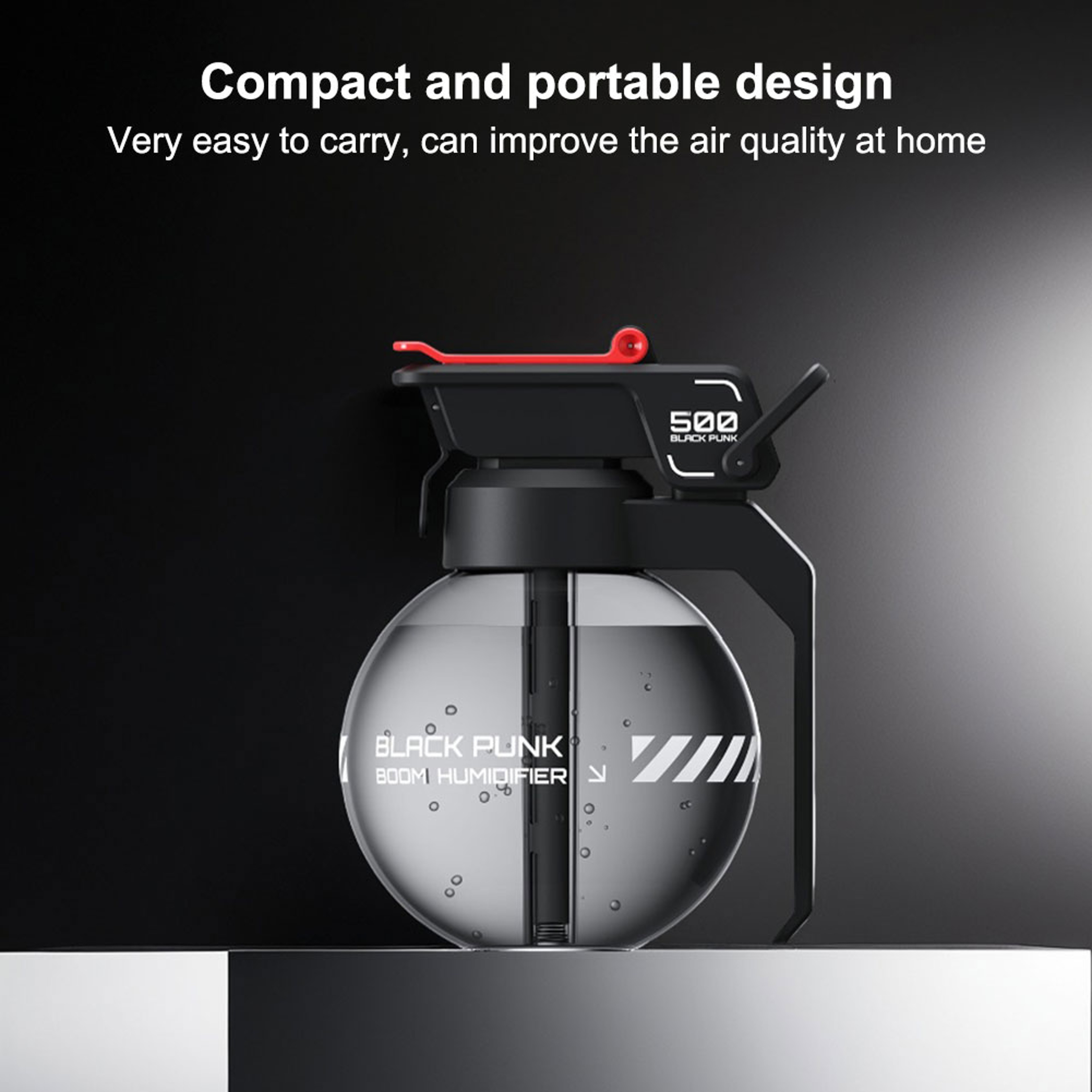 Cyberpunk Grenade Air Humidifier E-sports Desktop Diffuser, Essential Oil Aroma Diffuser for Home, Unique Gaming Decor – view 2