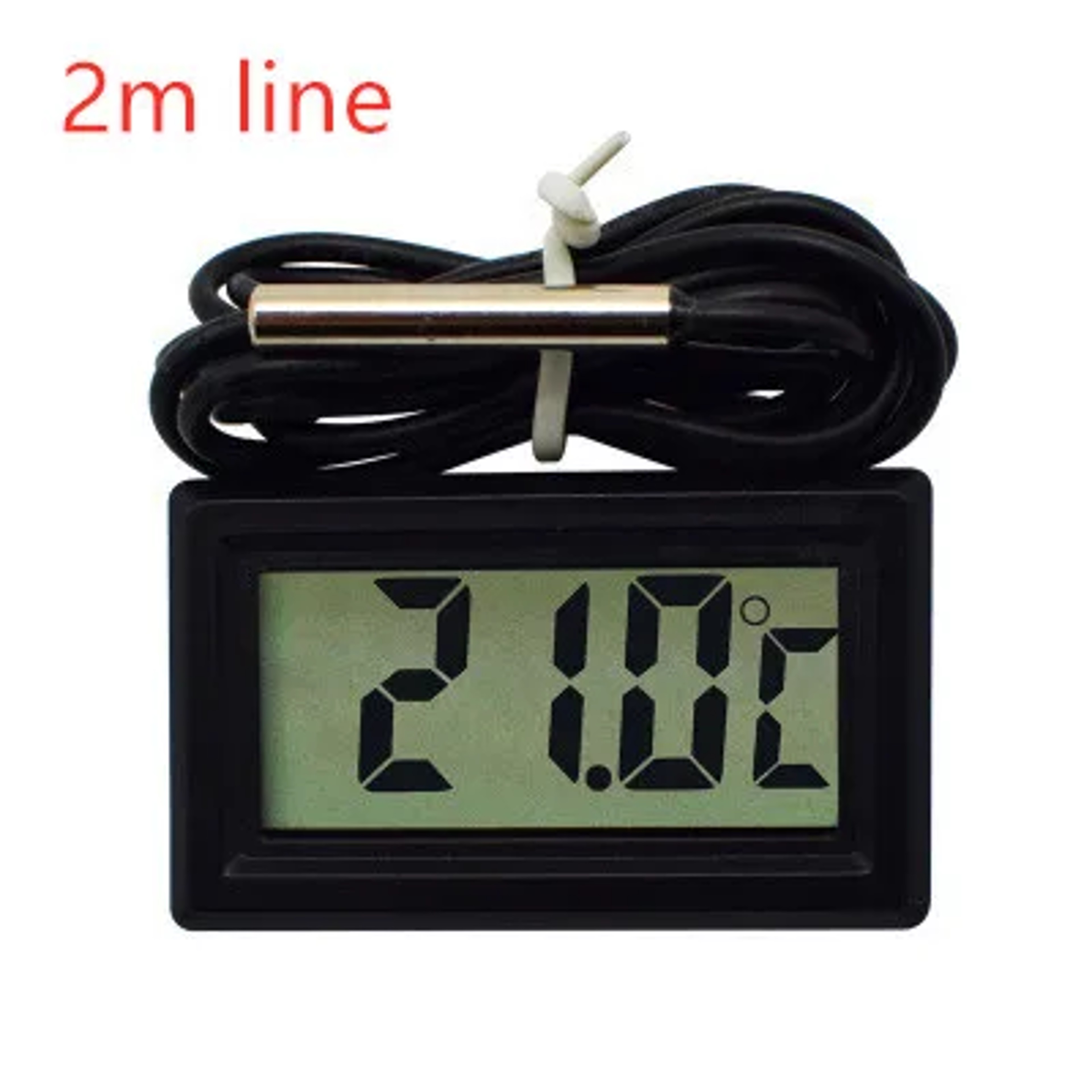 Digital LCD Thermometer With Probe for Aquarium, Indoor Temperature Sensor, Mini Fridge and Home Thermometer – view 7